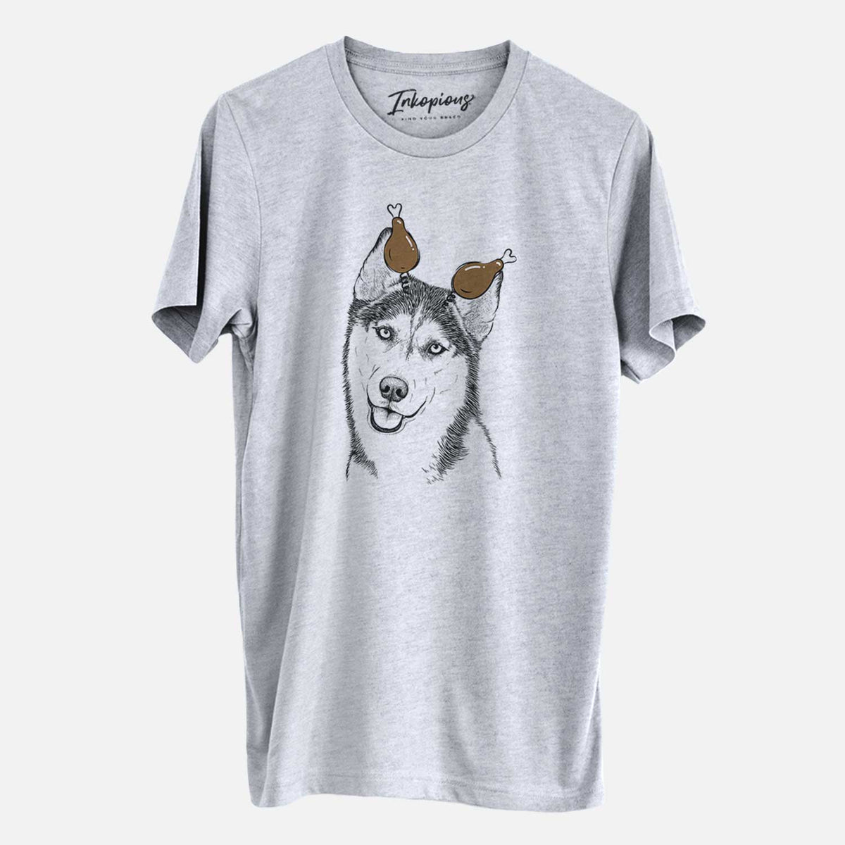 Thanksgiving Remmie the Siberian Husky - Unisex Crewneck