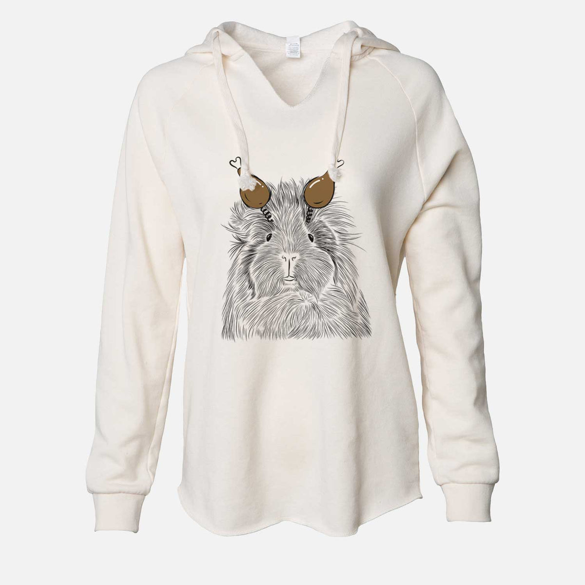 Thanksgiving Rhino the Guinea Pig - Cali Wave Hooded Sweatshirt