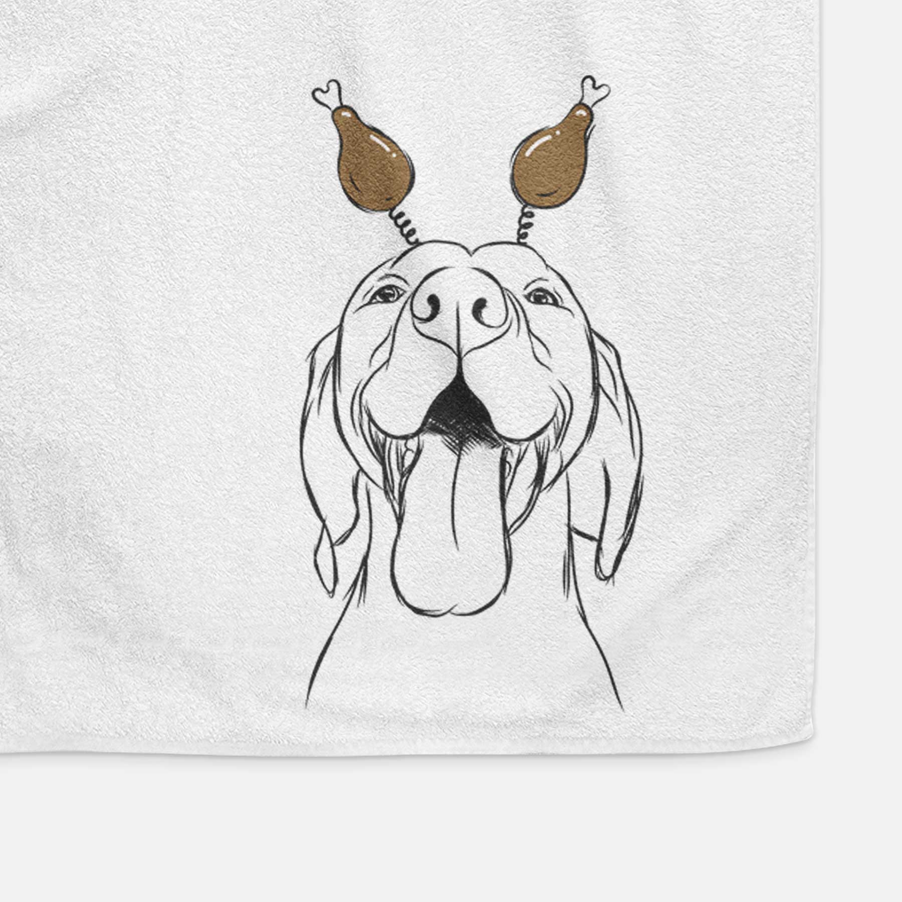 Rhys the Vizsla Decorative Hand Towel