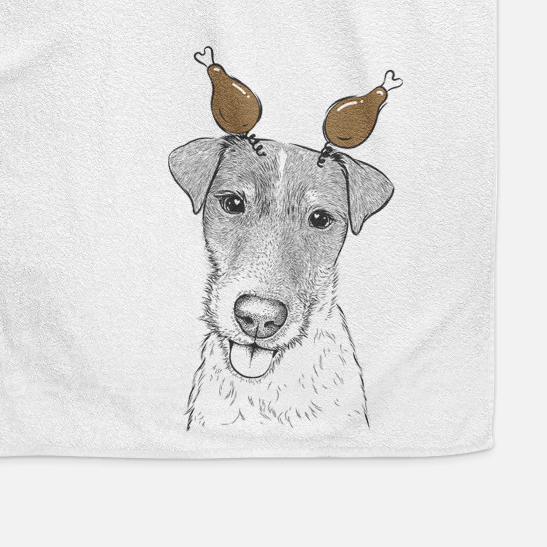 Rider the Parson Russell Terrier Decorative Hand Towel