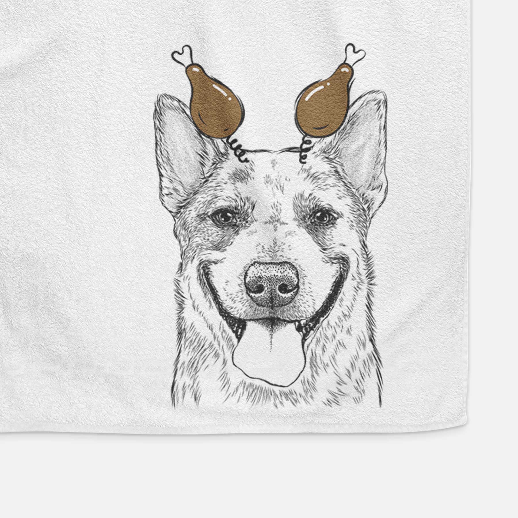 Rio the Australian Cattle Dog Decorative Hand Towel