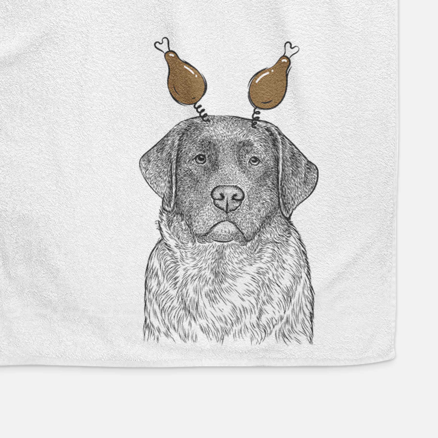 River the English Labrador Retriever Decorative Hand Towel