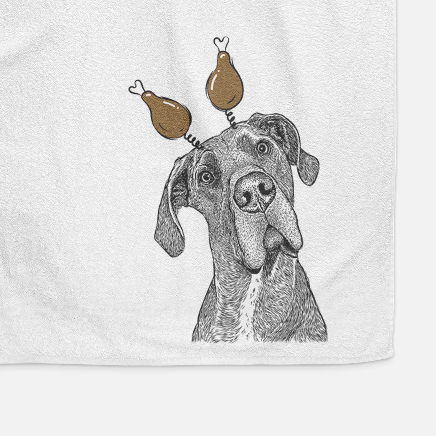 River the Great Dane Decorative Hand Towel