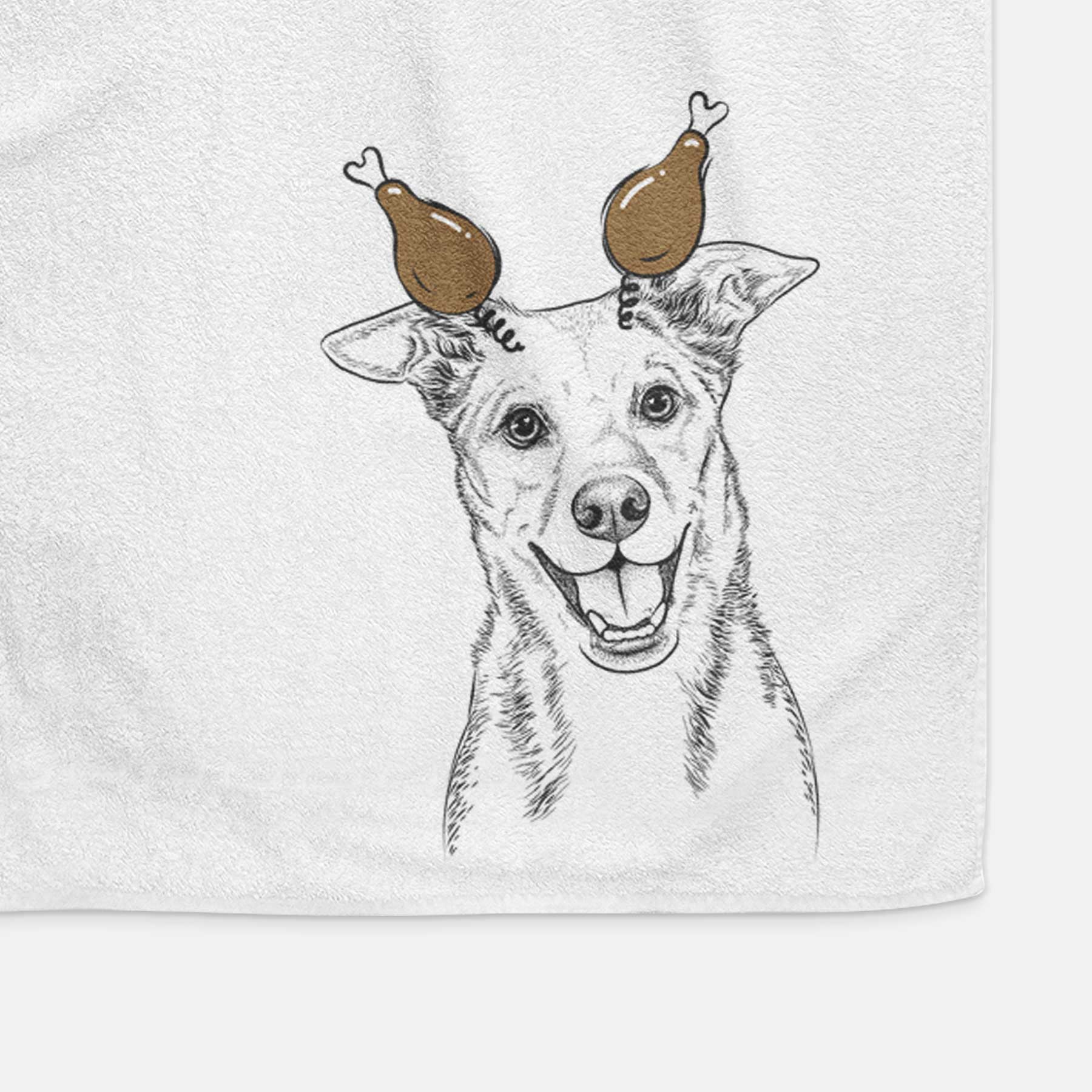 Rocco the Mixed Breed Decorative Hand Towel