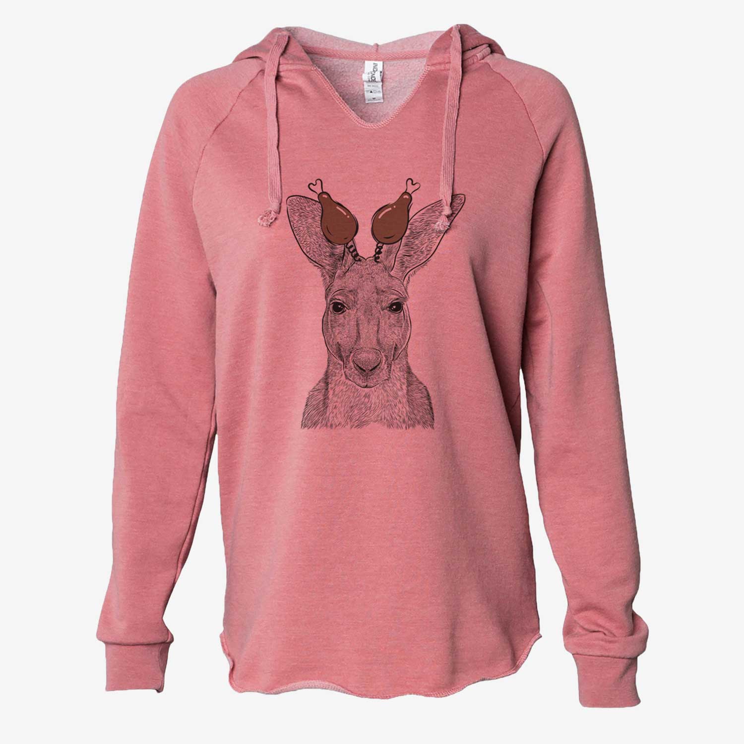 Thanksgiving Roger the Red Kangaroo - Cali Wave Hooded Sweatshirt