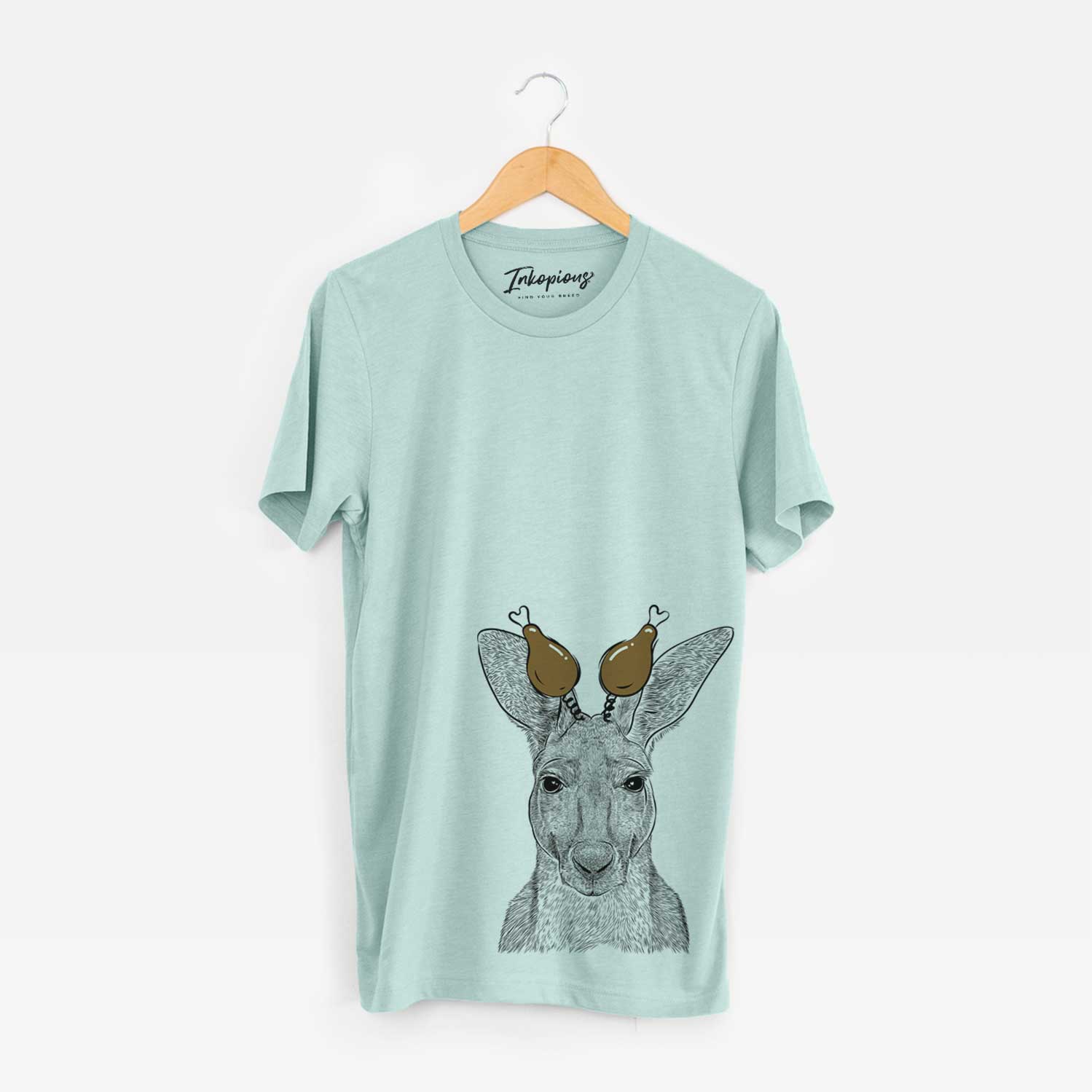 Thanksgiving Roger the Red Kangaroo - Unisex Crewneck