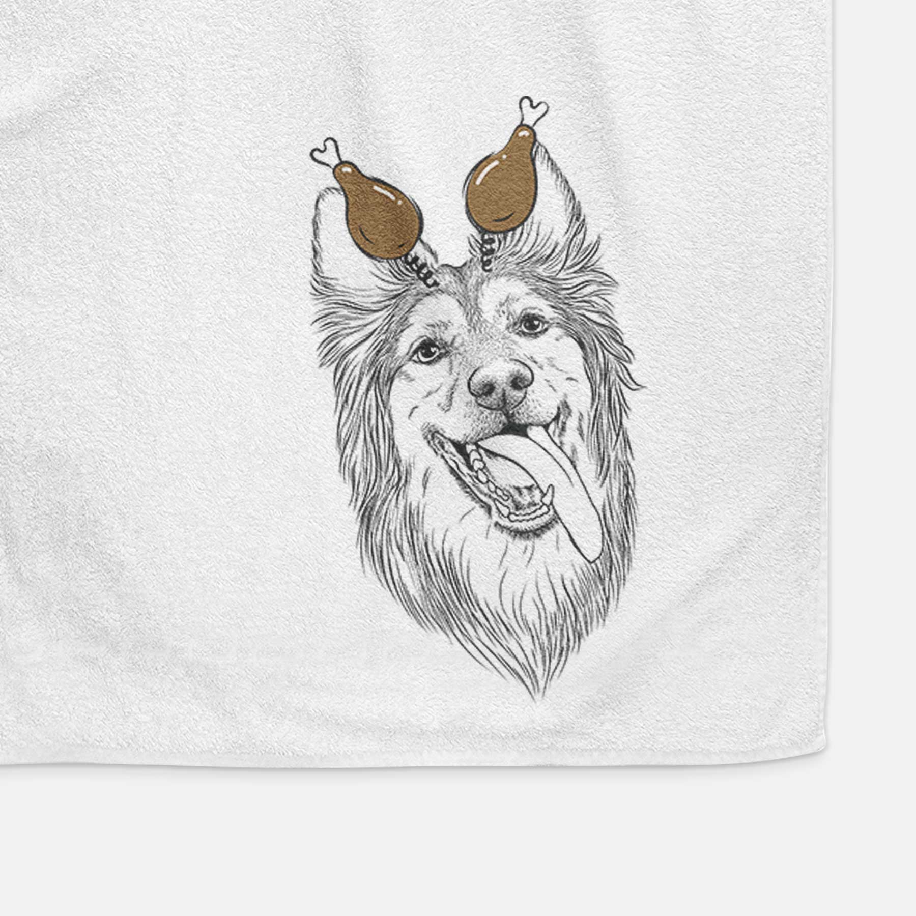 Rosalie the German Shepherd Mix Decorative Hand Towel