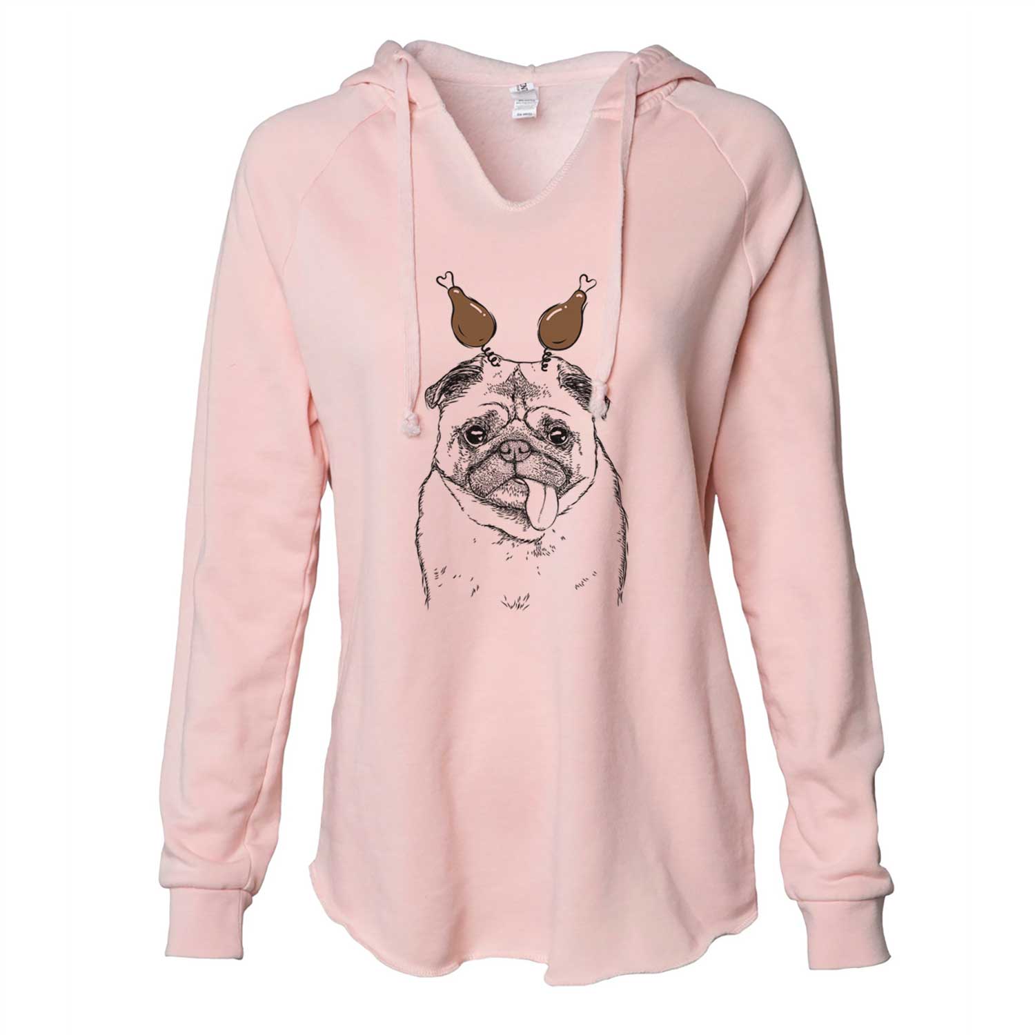 Thanksgiving Rosie the Pug - Cali Wave Hooded Sweatshirt