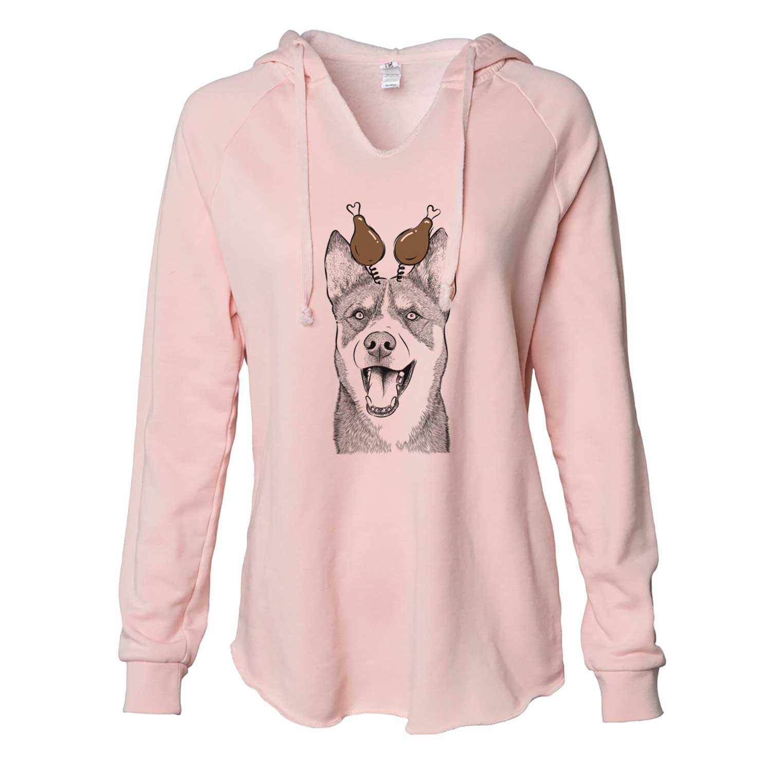 Thanksgiving Roux the Siberian Husky - Cali Wave Hooded Sweatshirt