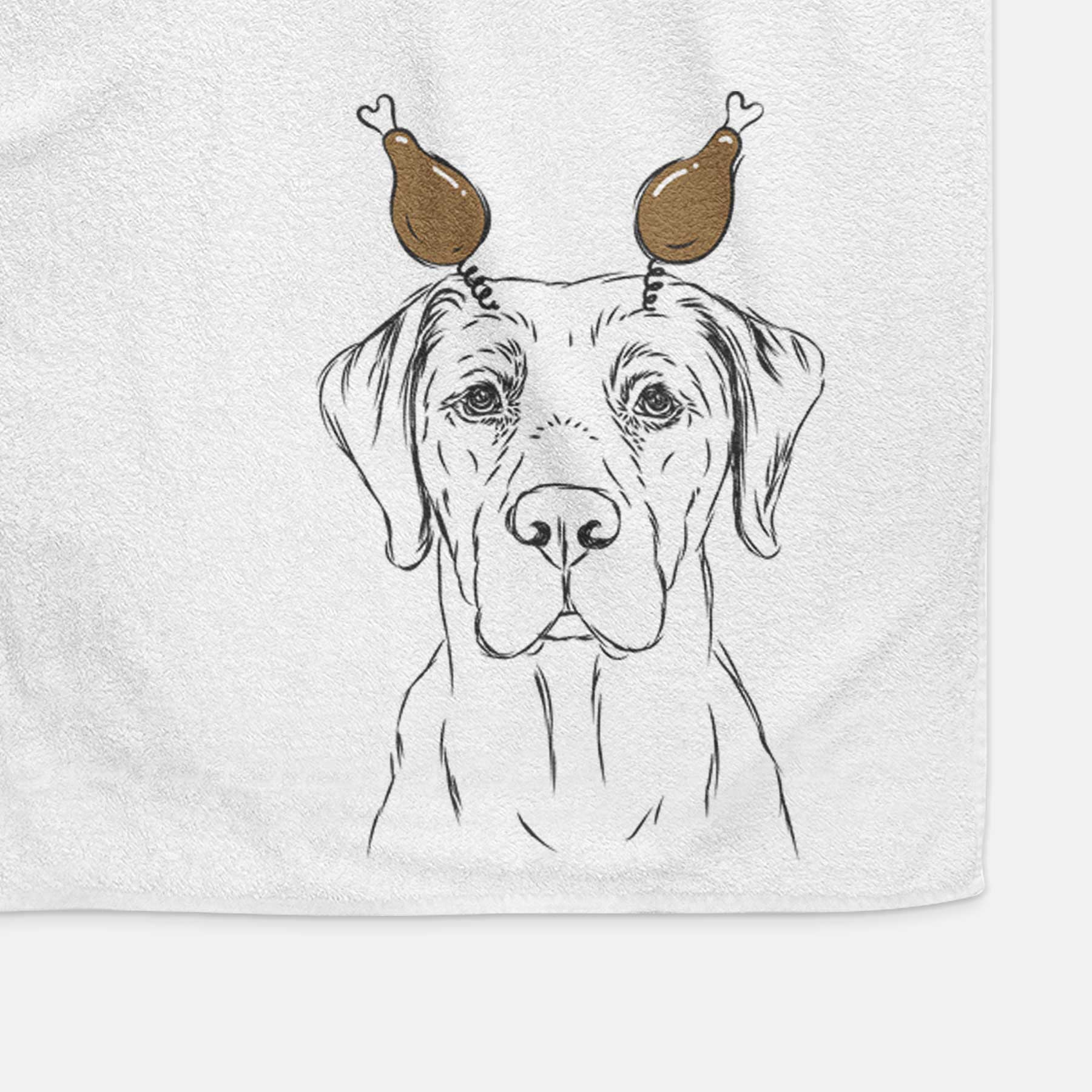 Rowdy the Labrador Retriever Decorative Hand Towel