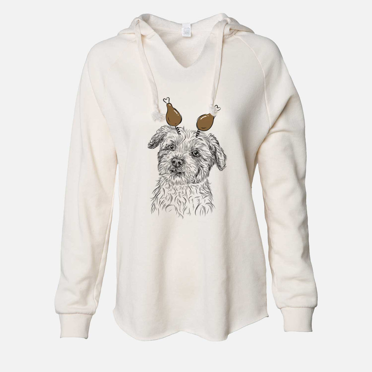 Thanksgiving Roxie the Schnauzer Shih Tzu Mix - Cali Wave Hooded Sweatshirt