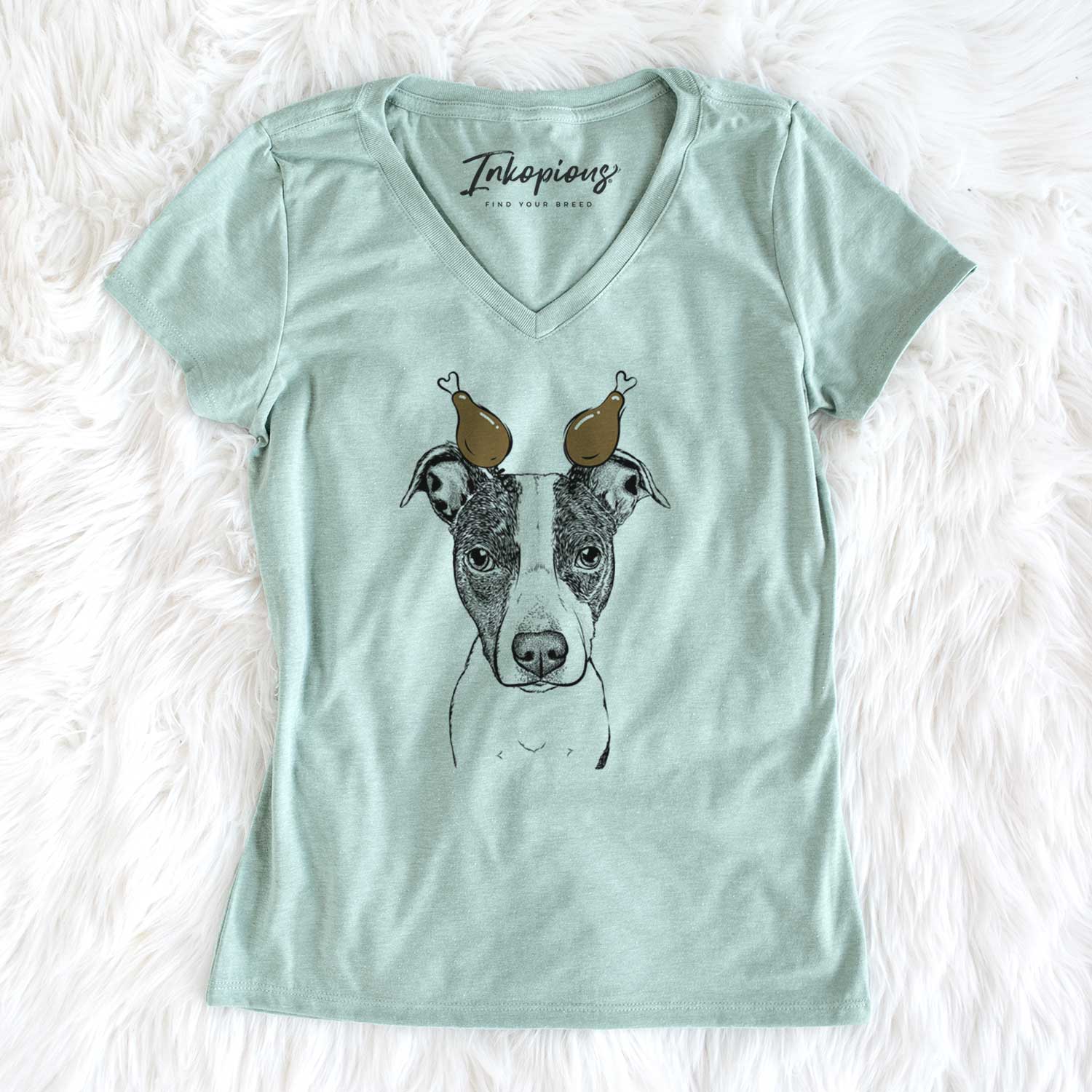 Thanksgiving Roxy the Bo Jack - Women's V-neck Shirt