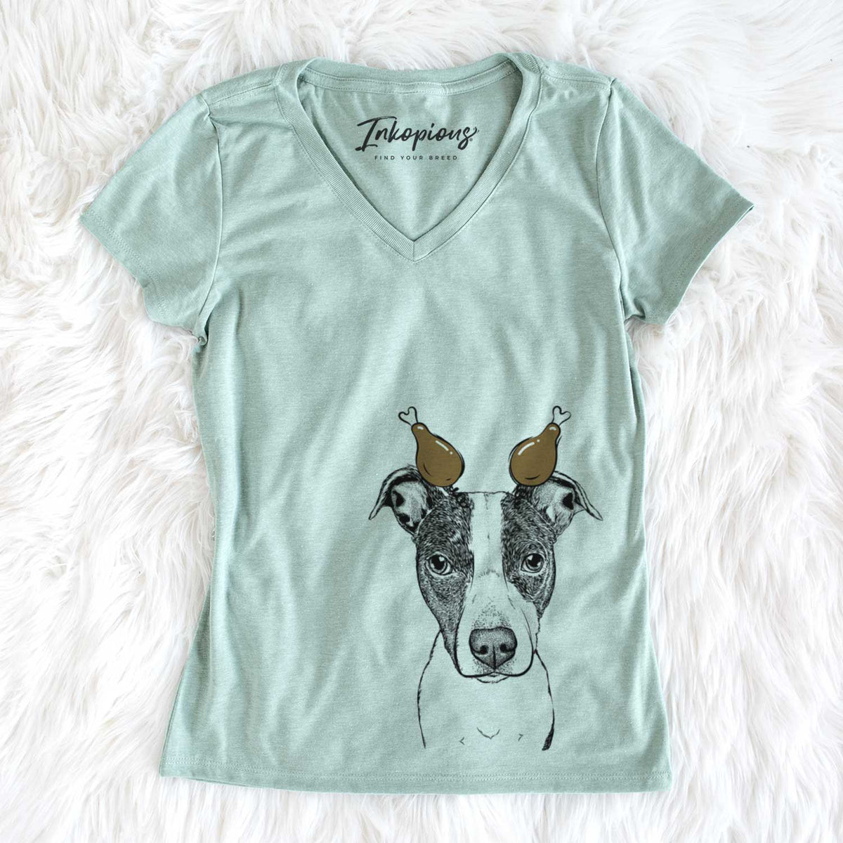 Thanksgiving Roxy the Bo Jack - Women&#39;s V-neck Shirt