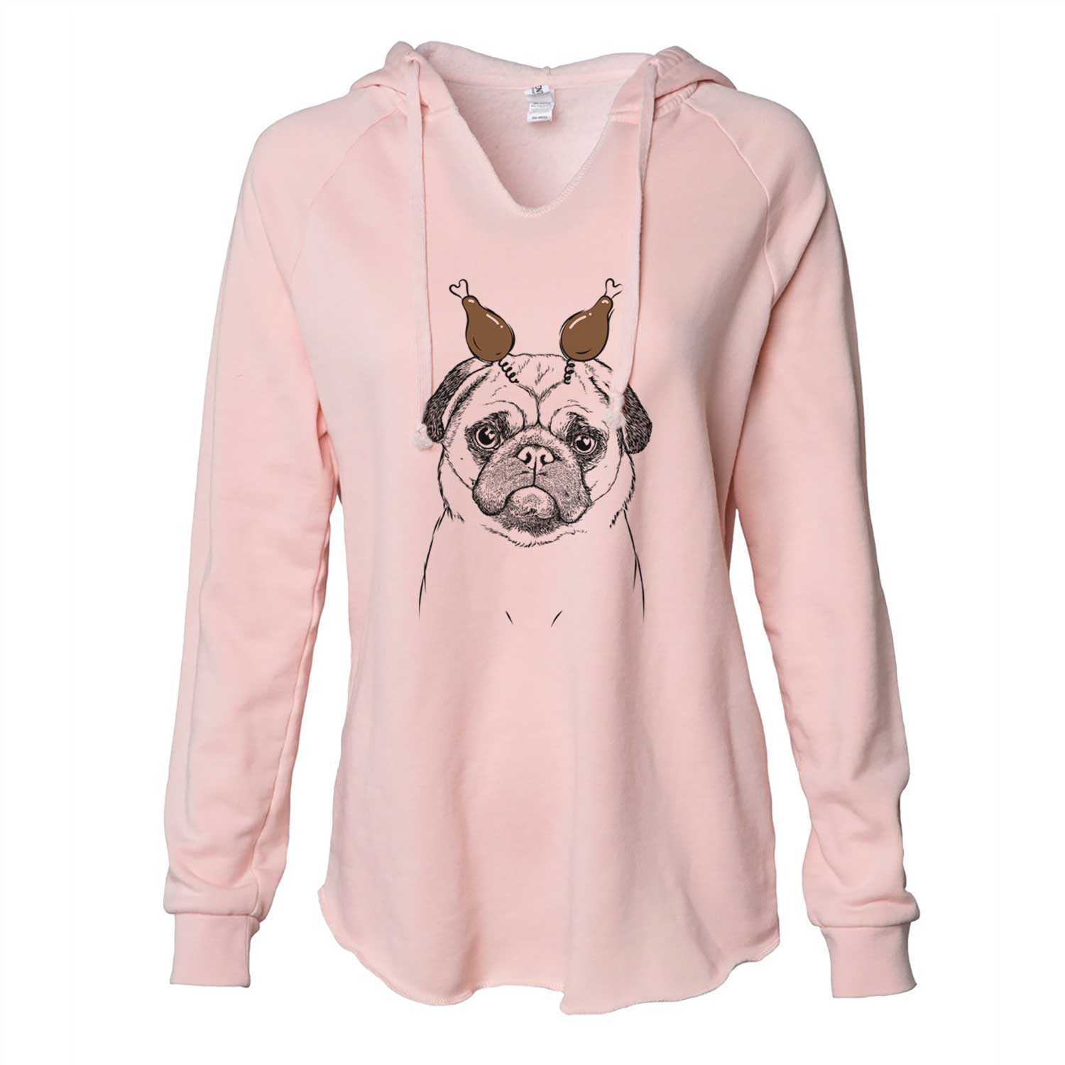 Thanksgiving Ruby the Pug - Cali Wave Hooded Sweatshirt