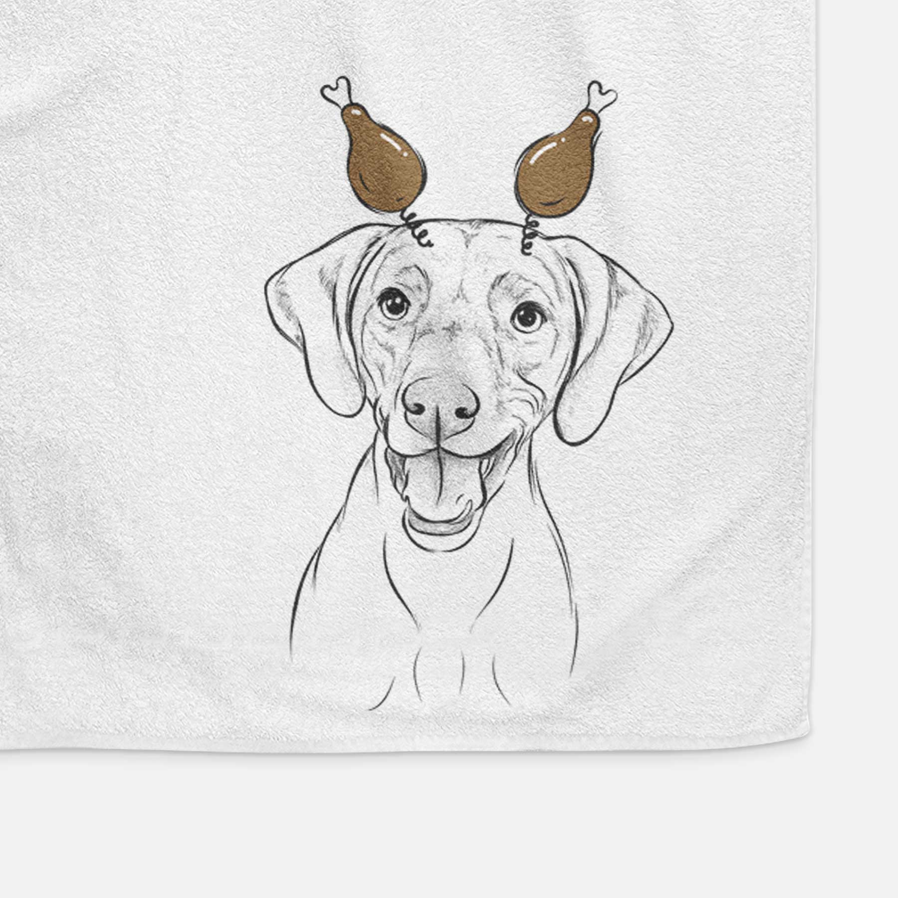 Ruby the Vizsla Decorative Hand Towel