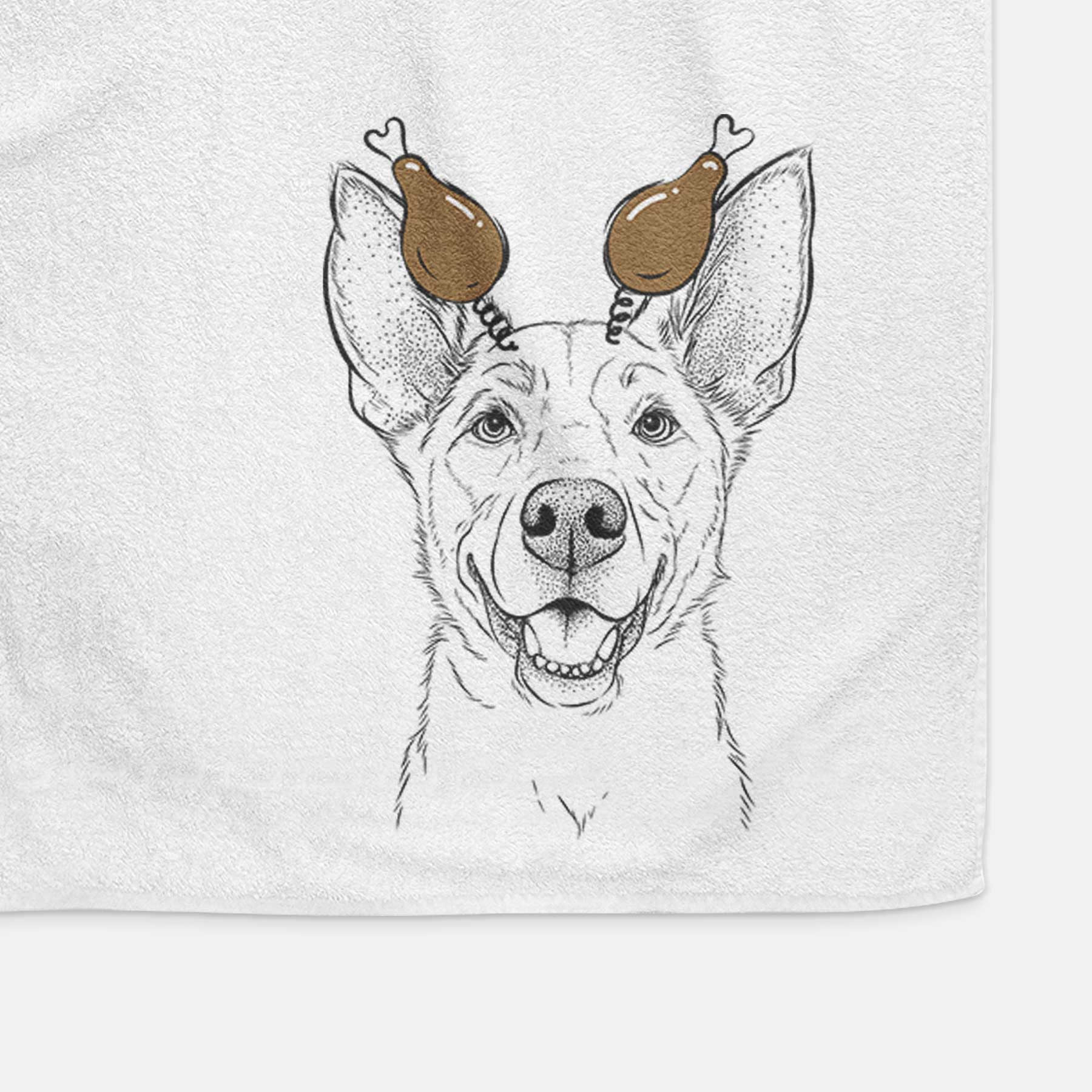 Rumley the Kelpie Mix Decorative Hand Towel