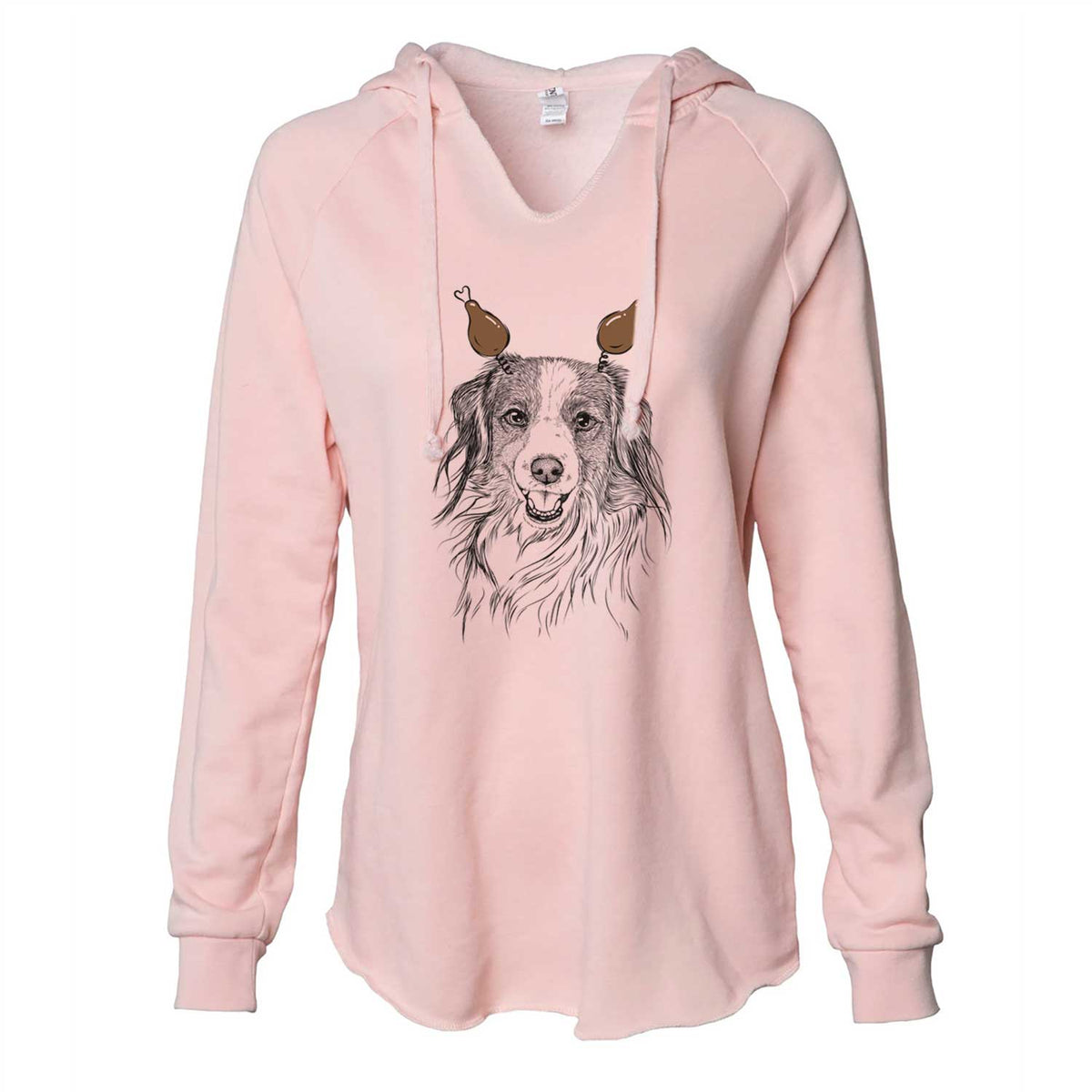 Thanksgiving Rutger the Nederlandse Kooikerhondje - Cali Wave Hooded Sweatshirt