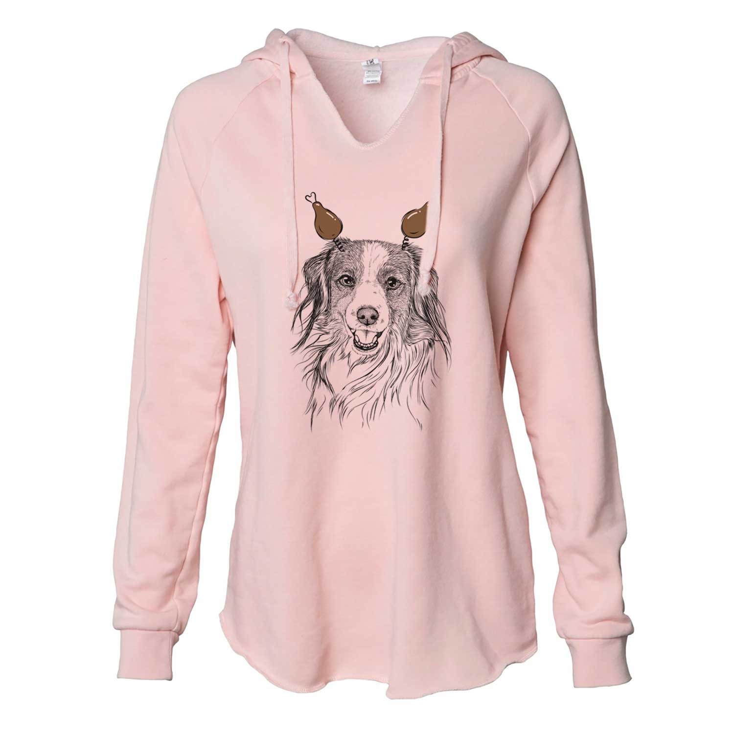 Thanksgiving Rutger the Nederlandse Kooikerhondje - Cali Wave Hooded Sweatshirt