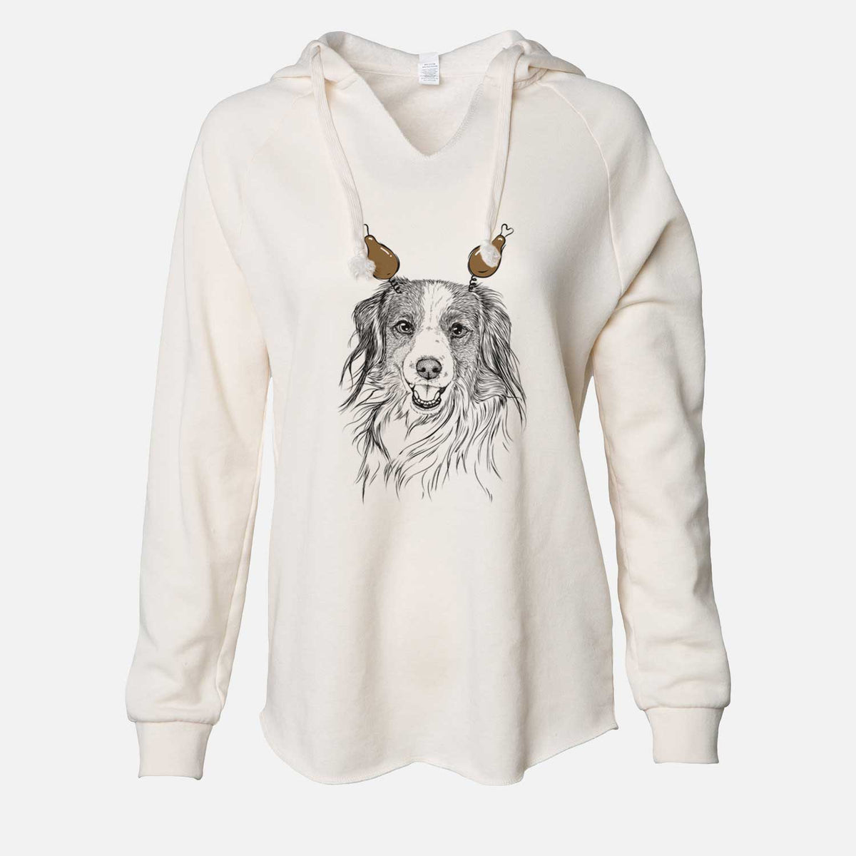 Thanksgiving Rutger the Nederlandse Kooikerhondje - Cali Wave Hooded Sweatshirt