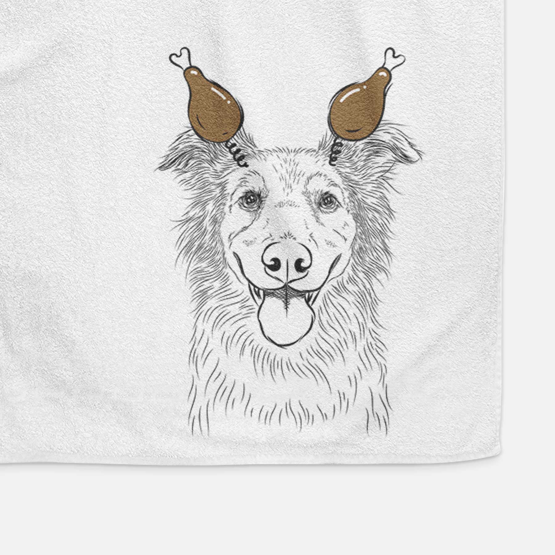 Ruxtin the Mixed Breed Decorative Hand Towel