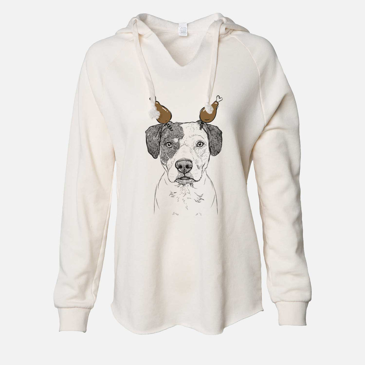 Thanksgiving Ryleigh the Beagle Pitbull Mix - Cali Wave Hooded Sweatshirt