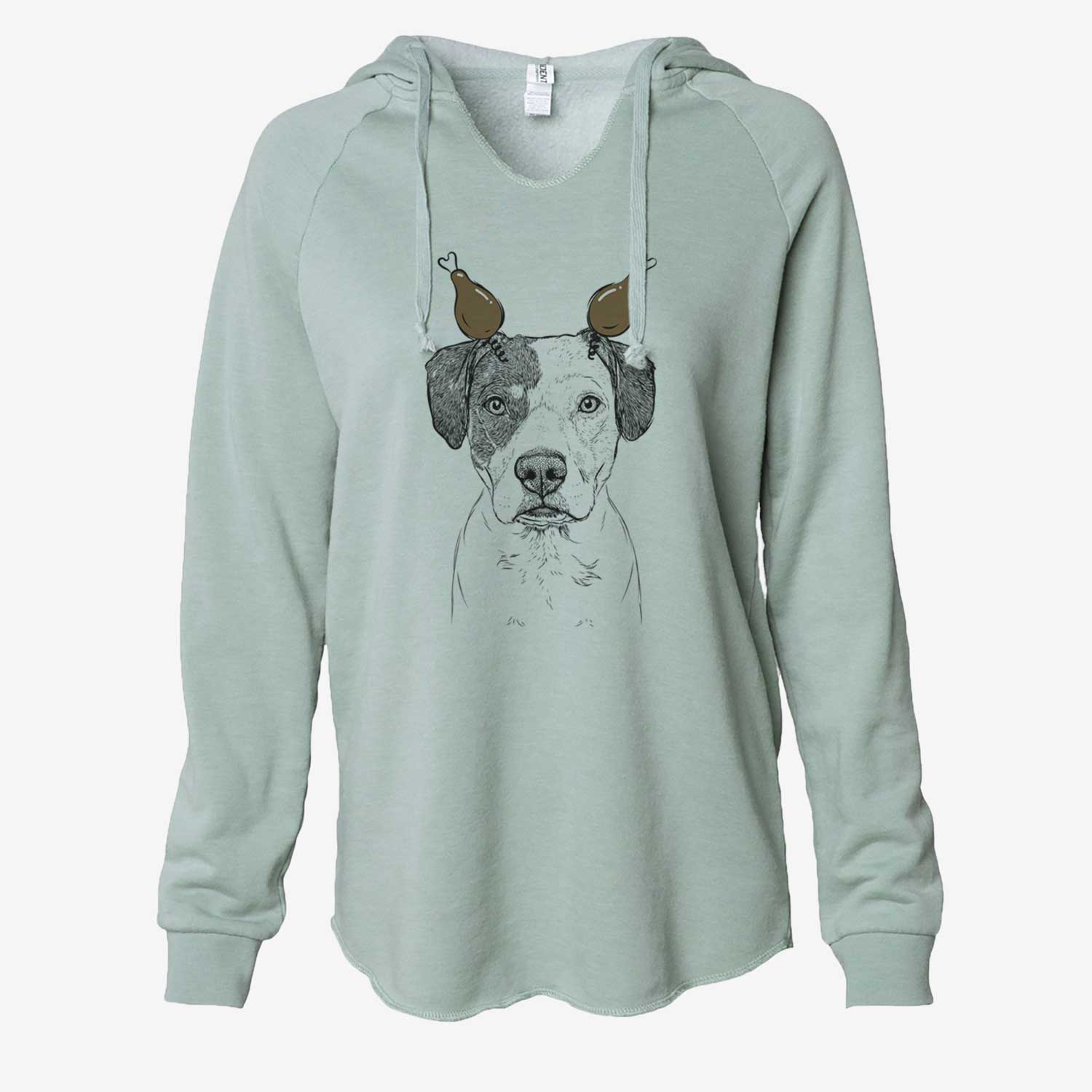 Thanksgiving Ryleigh the Beagle Pitbull Mix - Cali Wave Hooded Sweatshirt