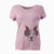 Thanksgiving Ryleigh the Beagle Pitbull Mix - Women's V-neck Shirt