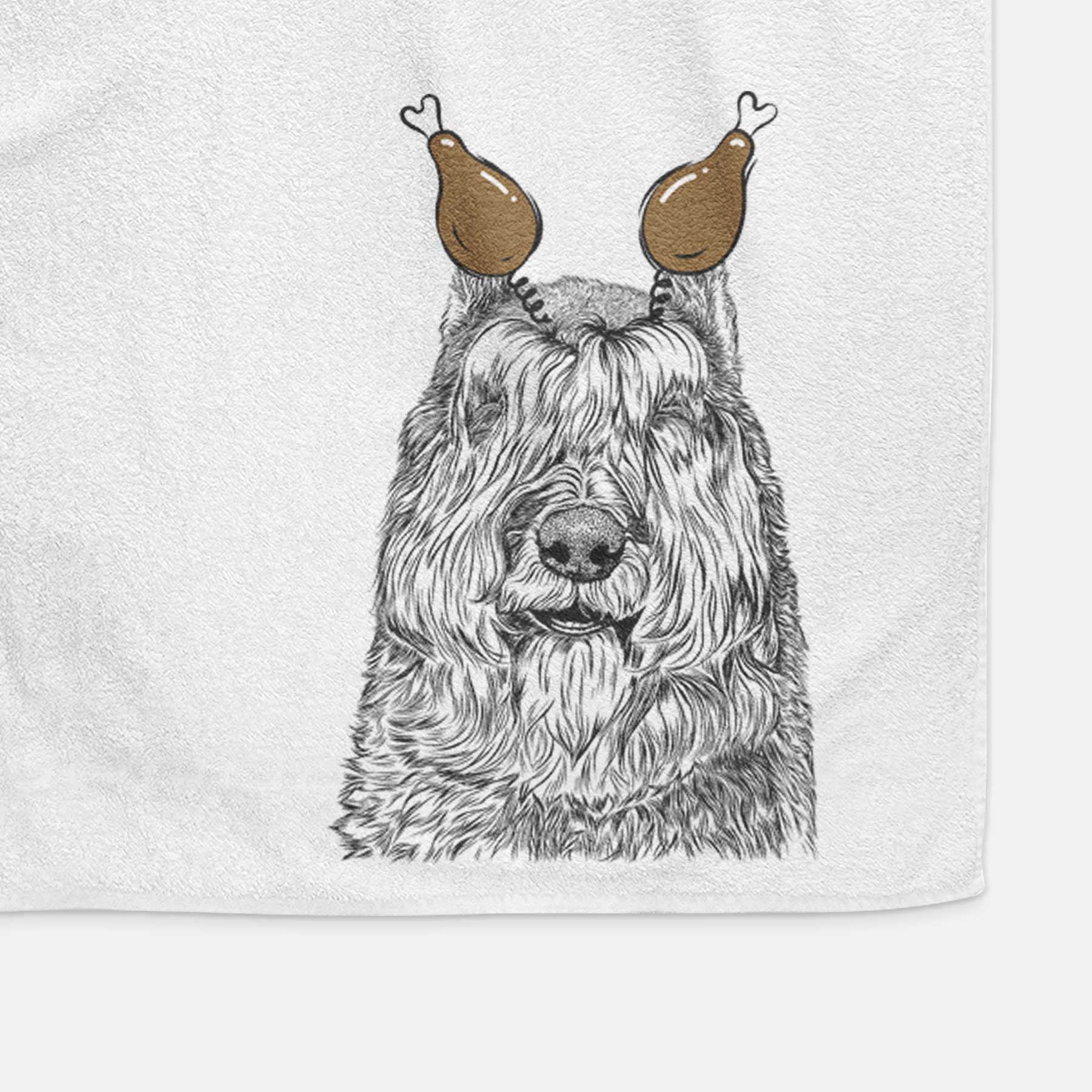 Sabre the Bouvier Des Flandres Decorative Hand Towel