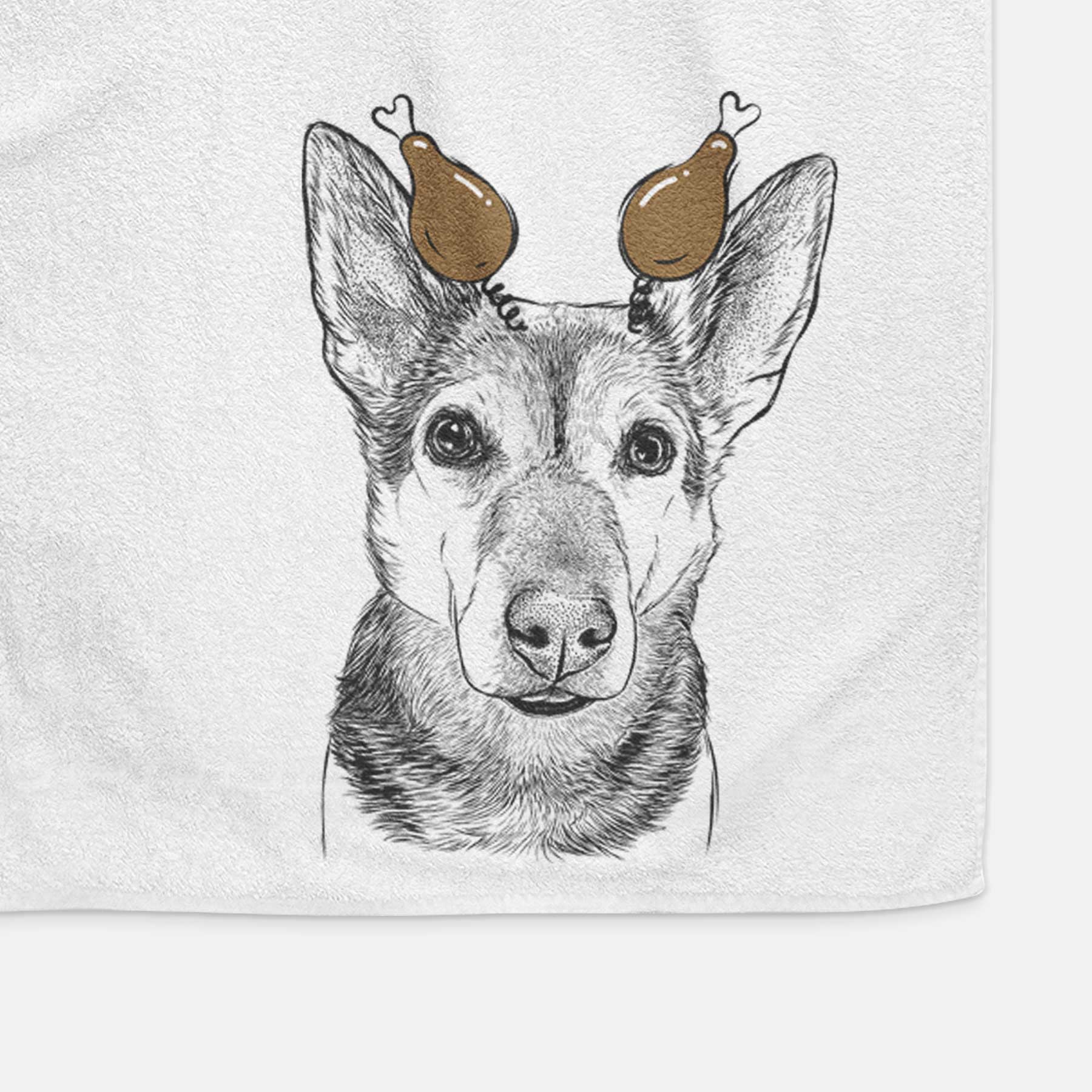 Sammie the Mixed Breed Decorative Hand Towel