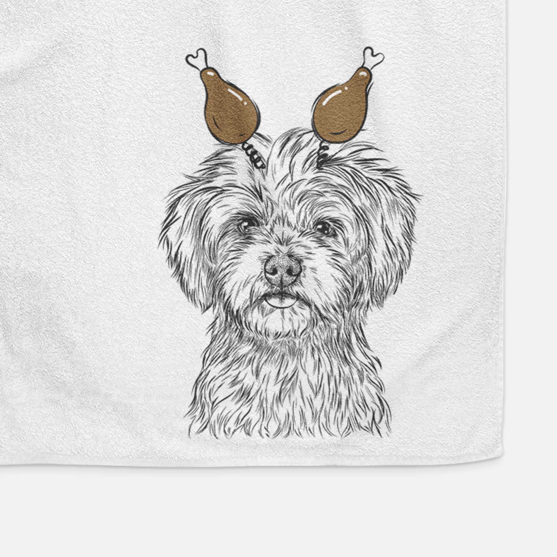 Sammy the Shorkie Decorative Hand Towel