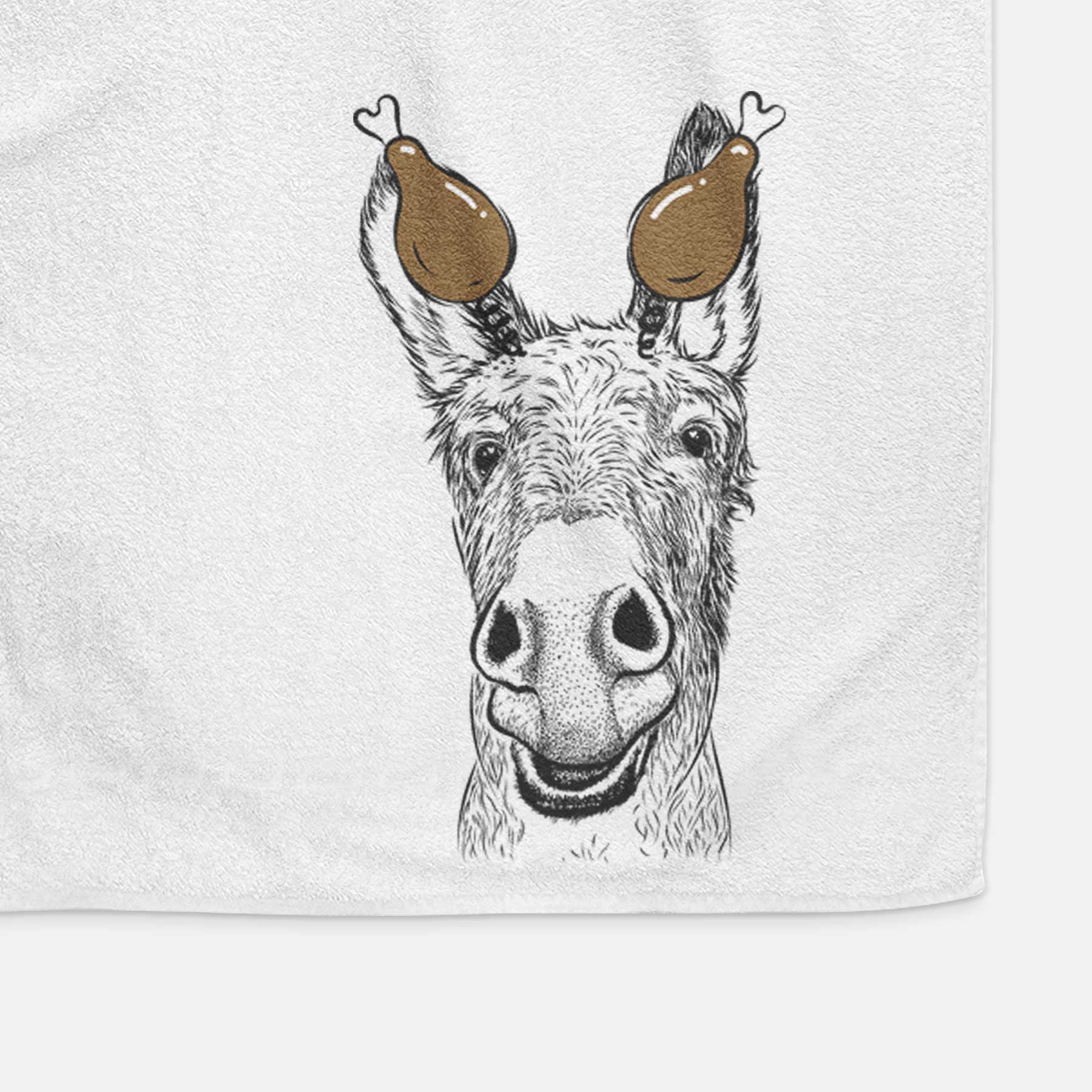 Samule the Donkey Decorative Hand Towel