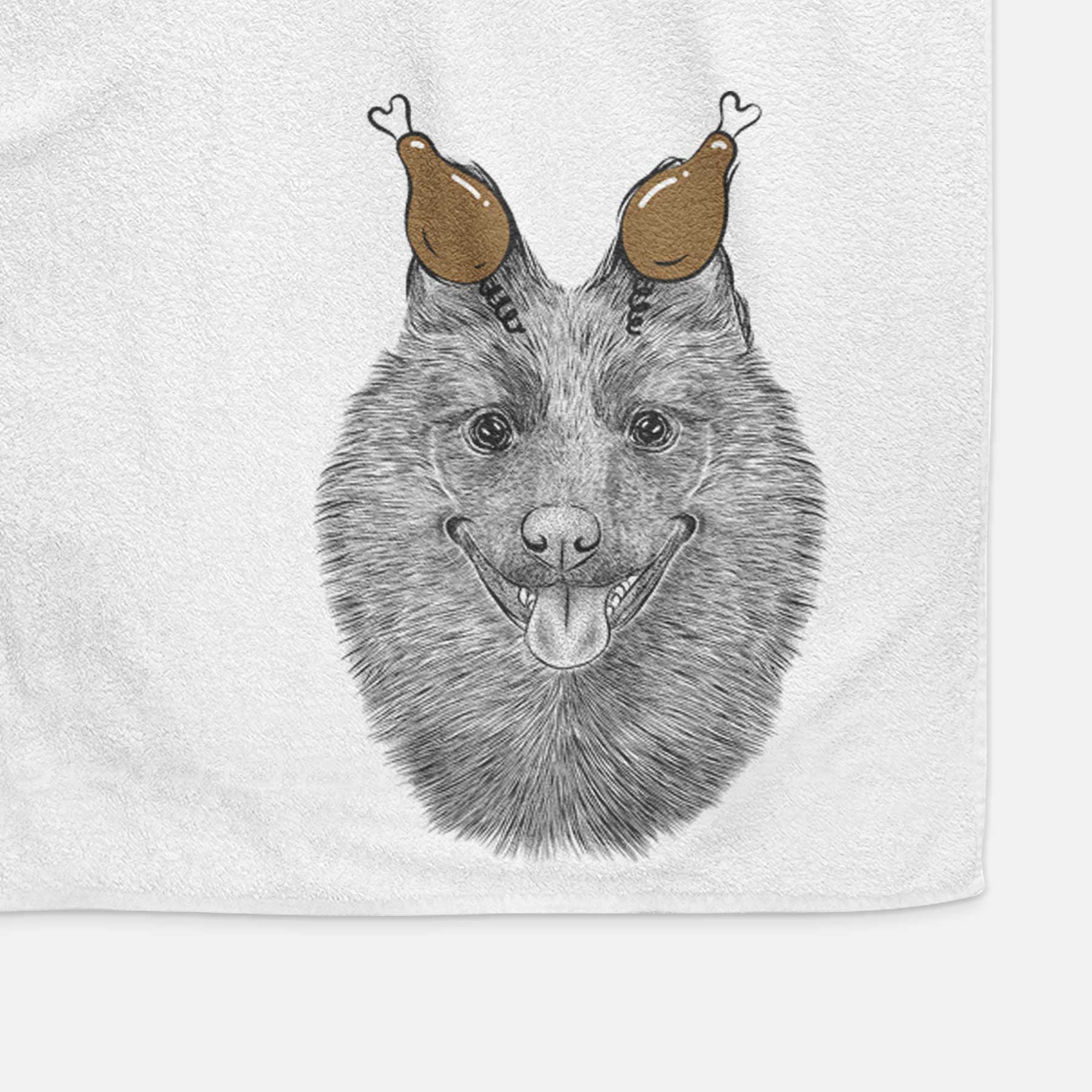 Sander the Schipperke Decorative Hand Towel