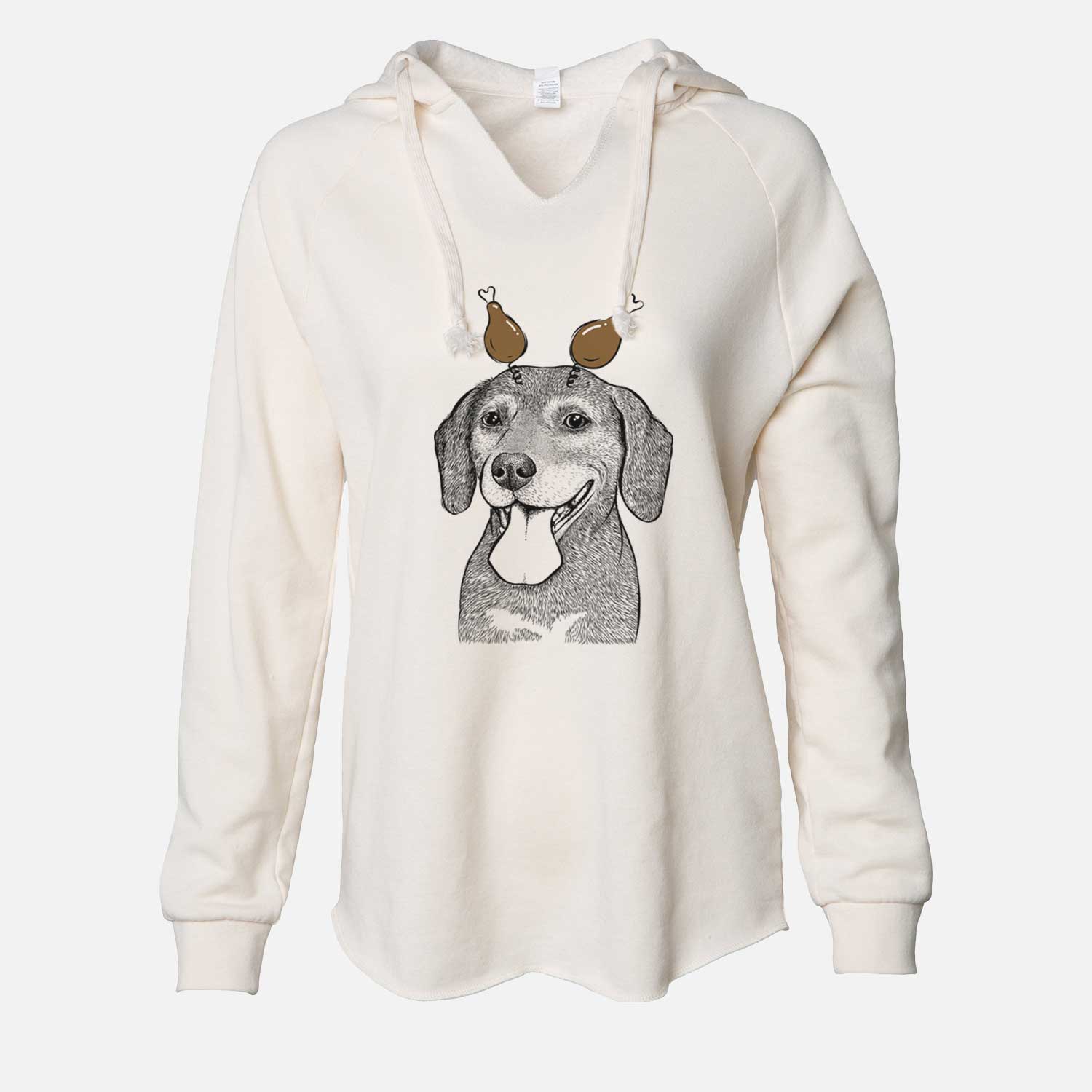 Thanksgiving Scarlett the Beagle - Cali Wave Hooded Sweatshirt