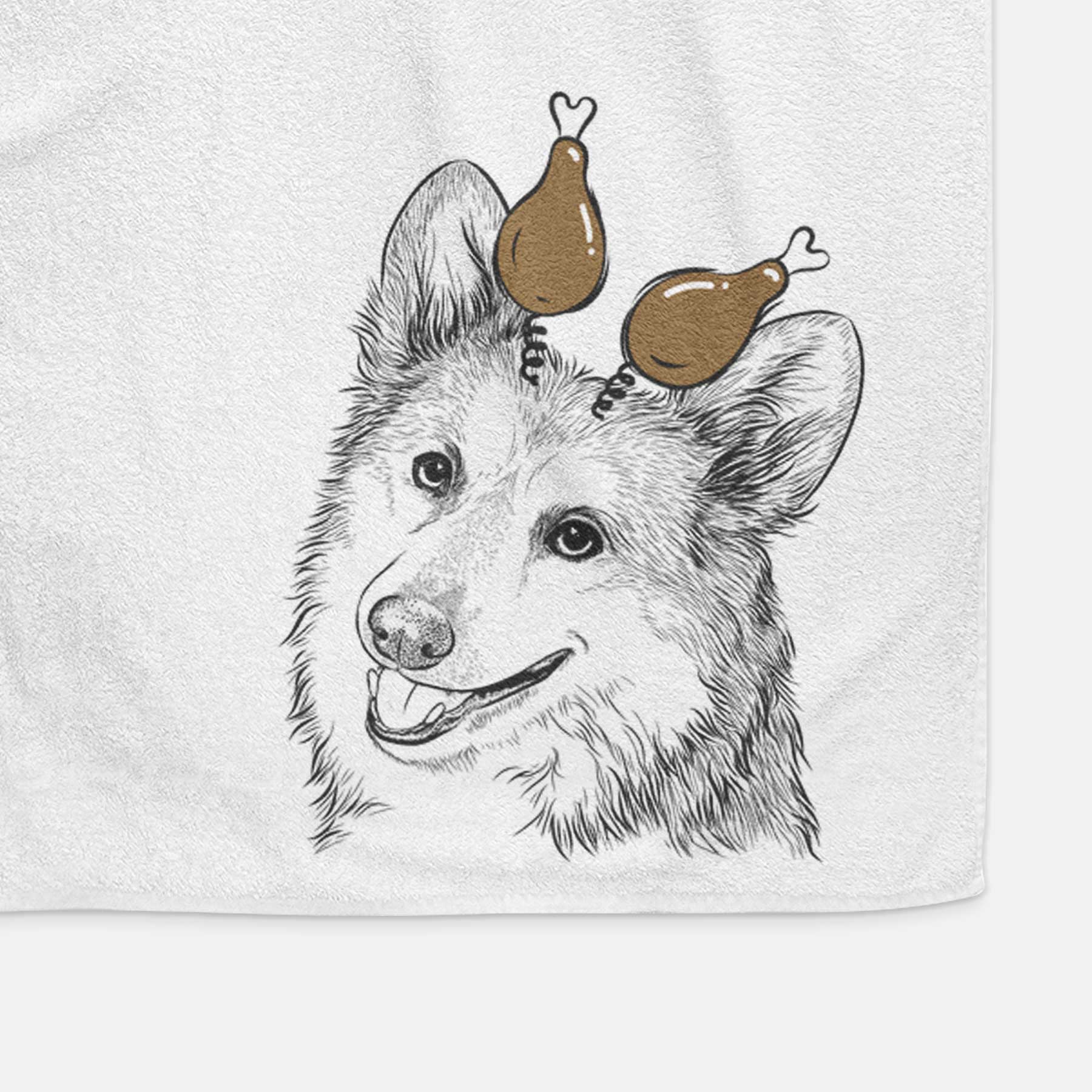 Scout the Pembroke Welsh Corgi Decorative Hand Towel