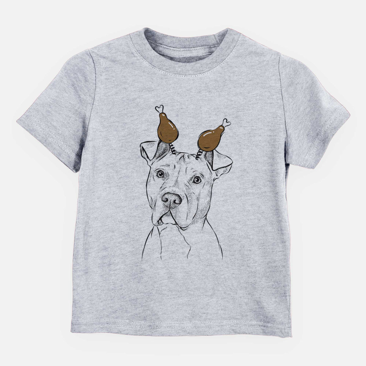 Thanksgiving Scraps the American Staffordshire Mix - Kids/Youth/Toddler Shirt