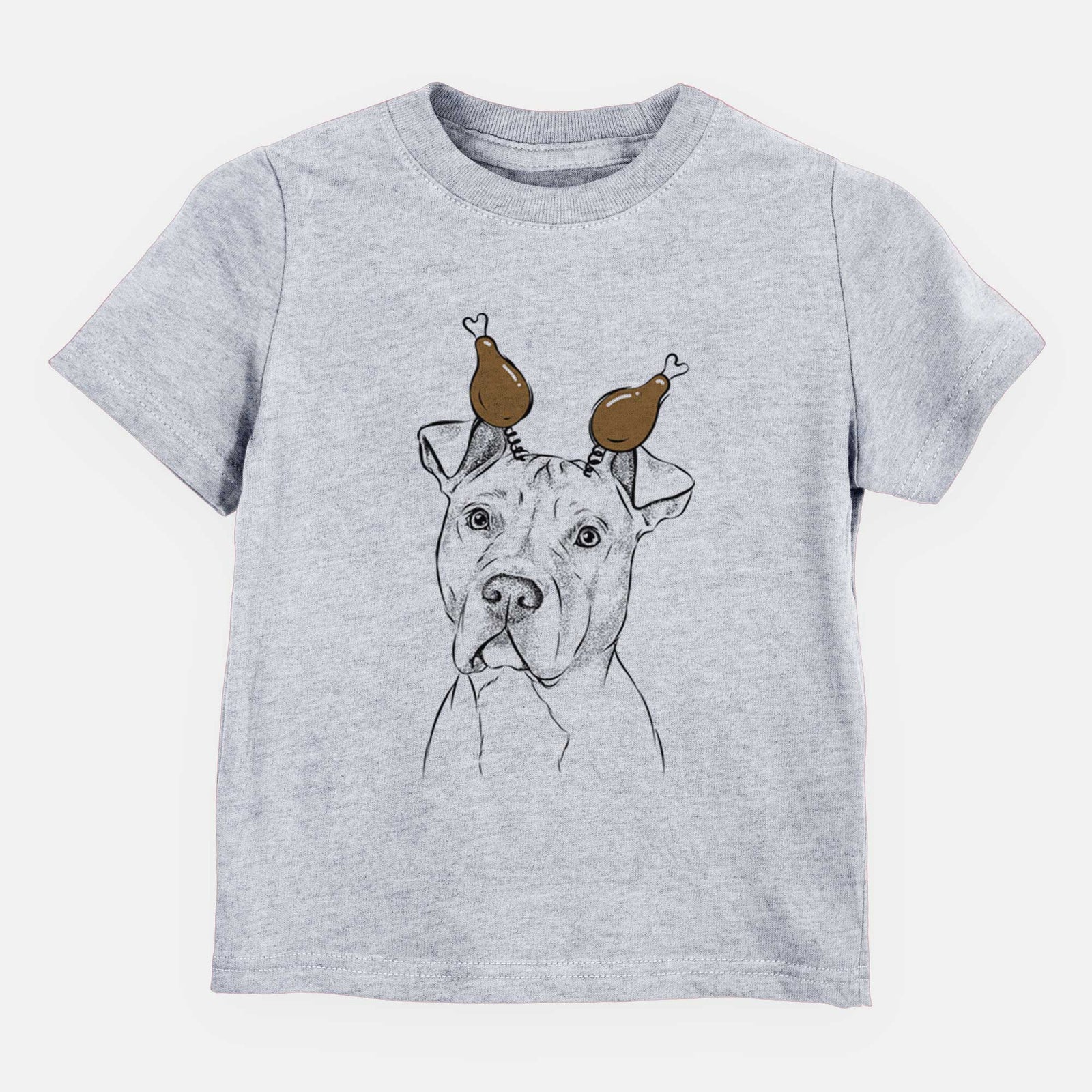 Thanksgiving Scraps the American Staffordshire Mix - Kids/Youth/Toddler Shirt