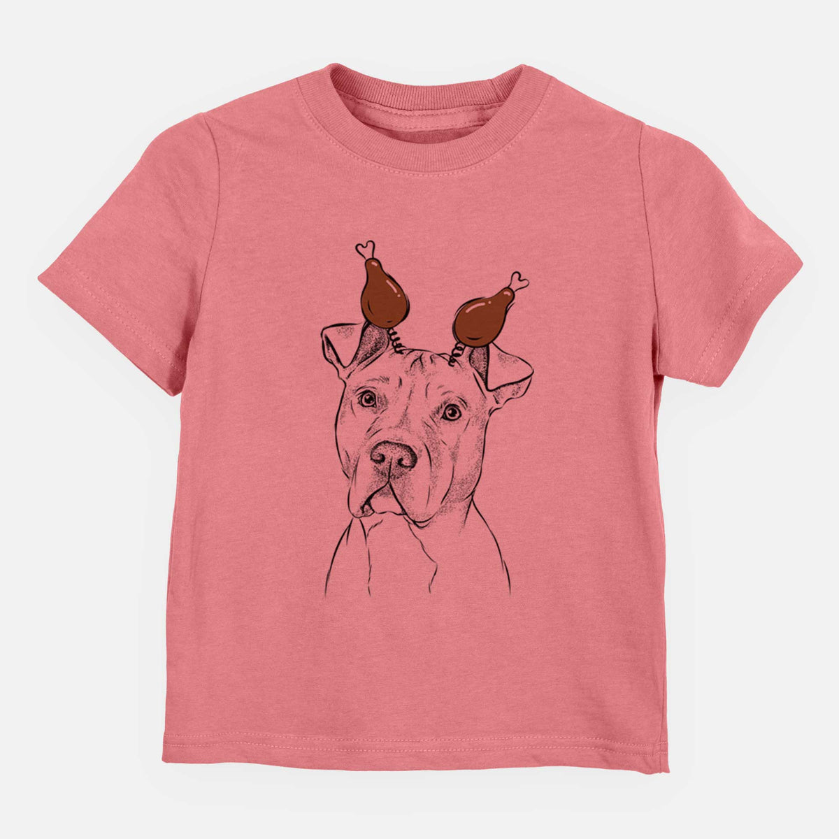 Thanksgiving Scraps the American Staffordshire Mix - Kids/Youth/Toddler Shirt