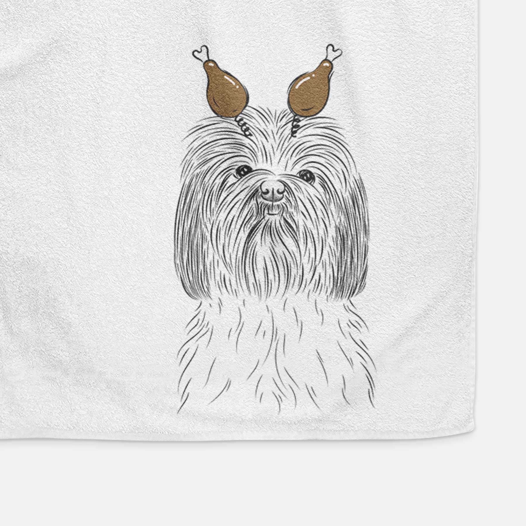 Scully the Shih Tzu Decorative Hand Towel