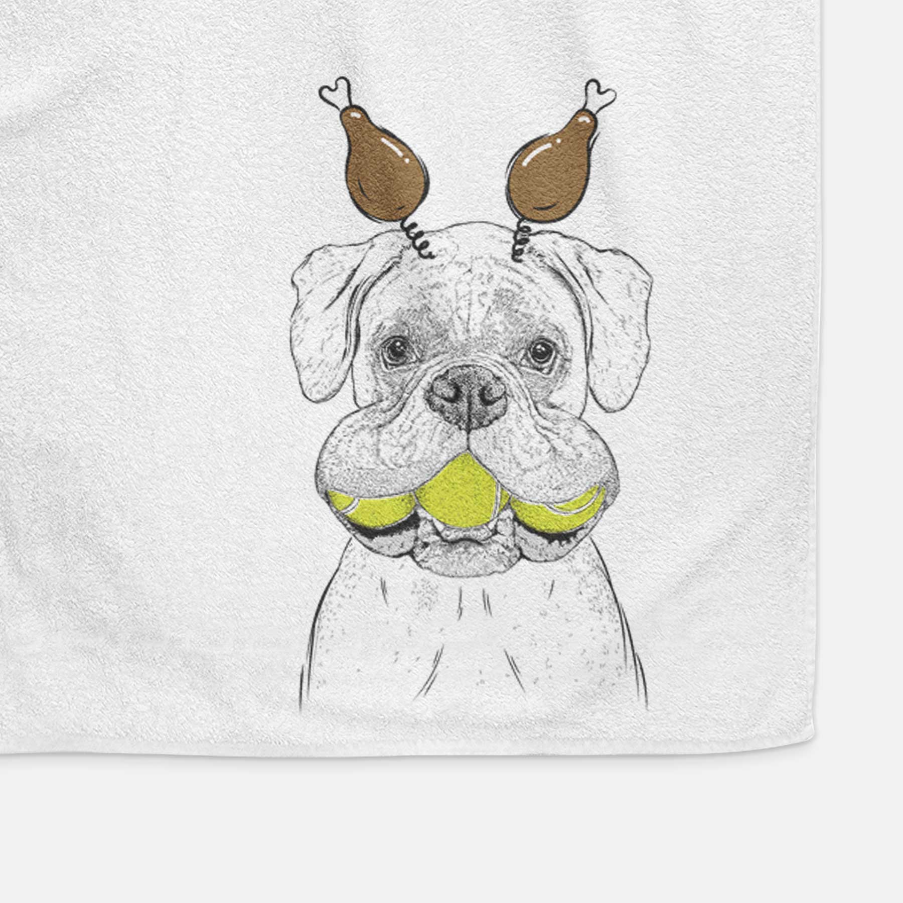 Seamus the Boxer Decorative Hand Towel