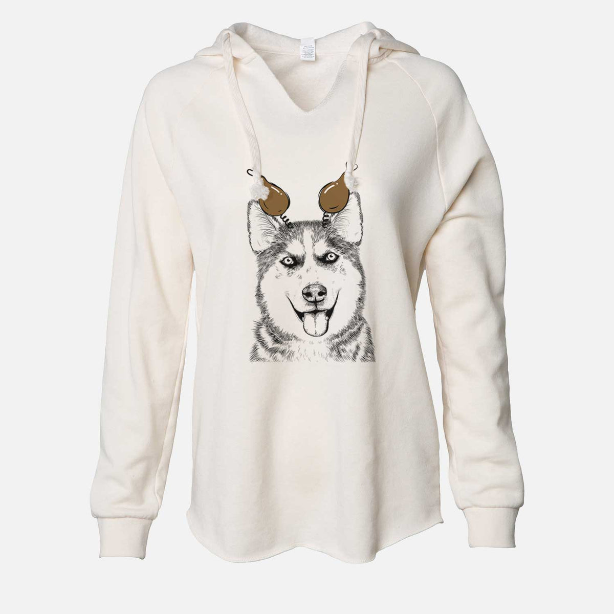 Thanksgiving Sesi the Siberian Husky - Cali Wave Hooded Sweatshirt