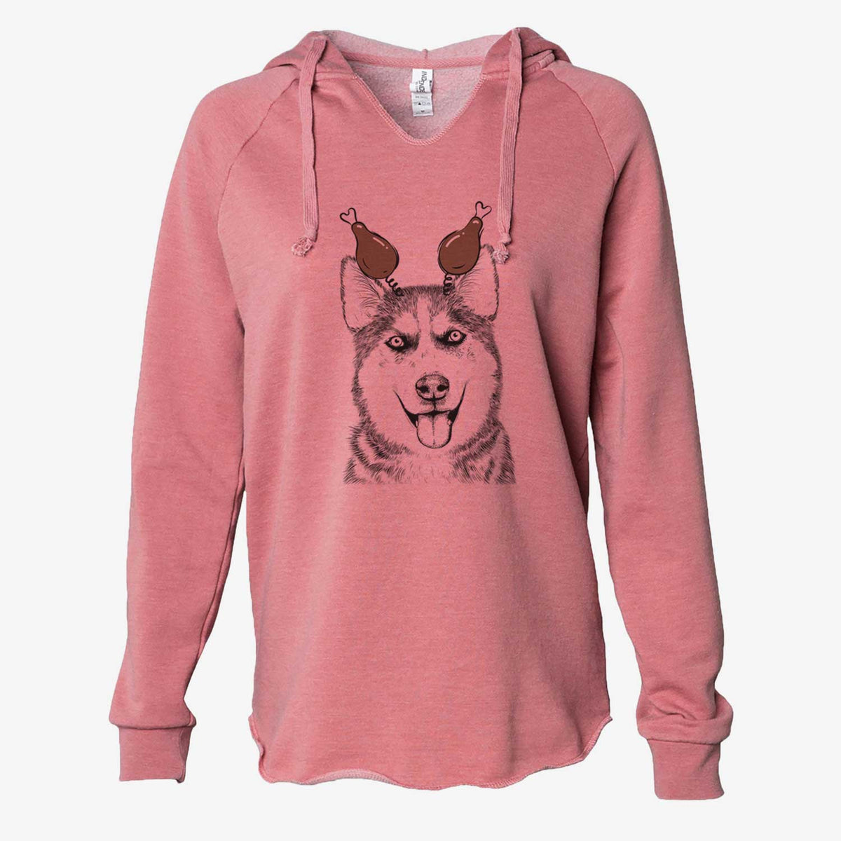 Thanksgiving Sesi the Siberian Husky - Cali Wave Hooded Sweatshirt