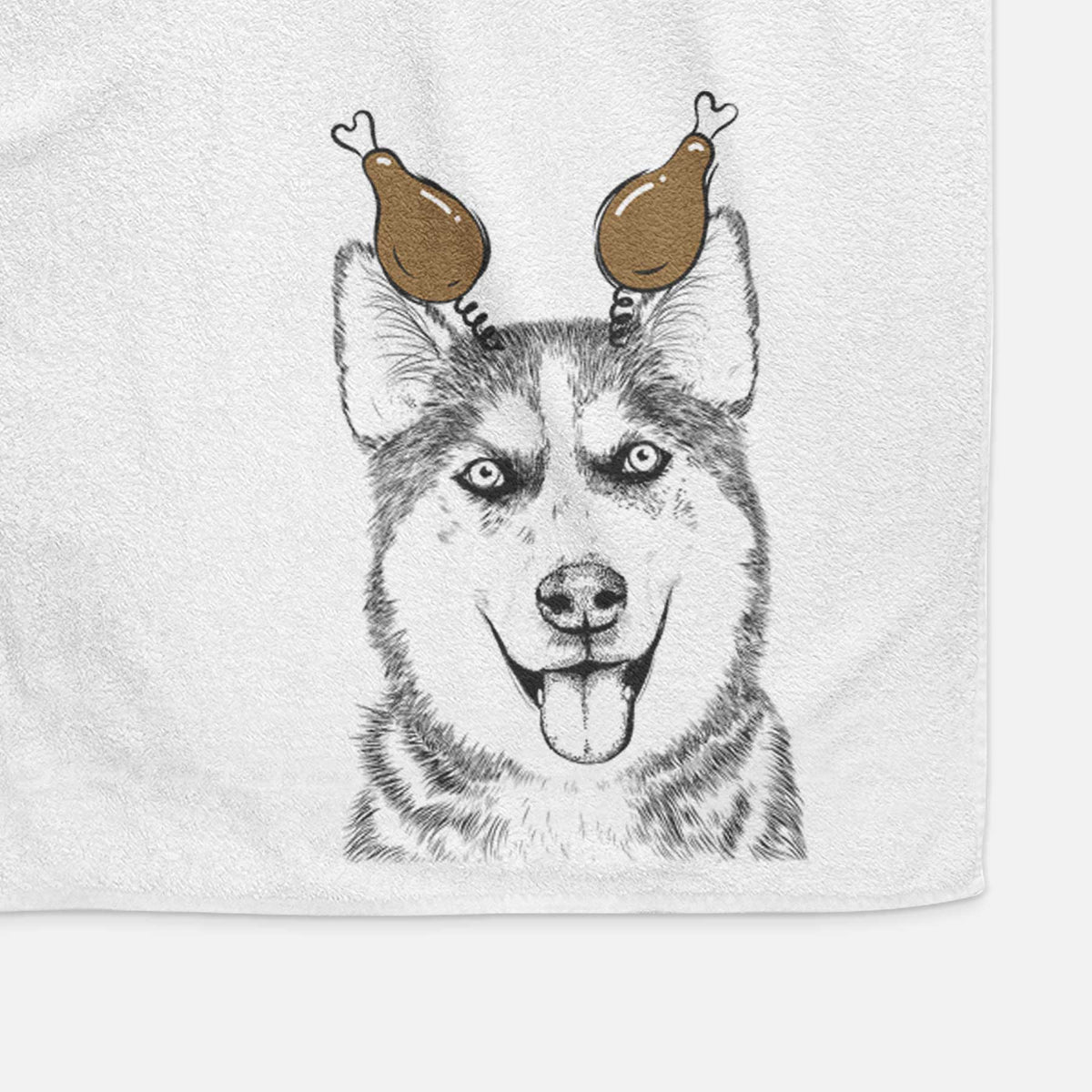 Sesi the Siberian Husky Hand Towel