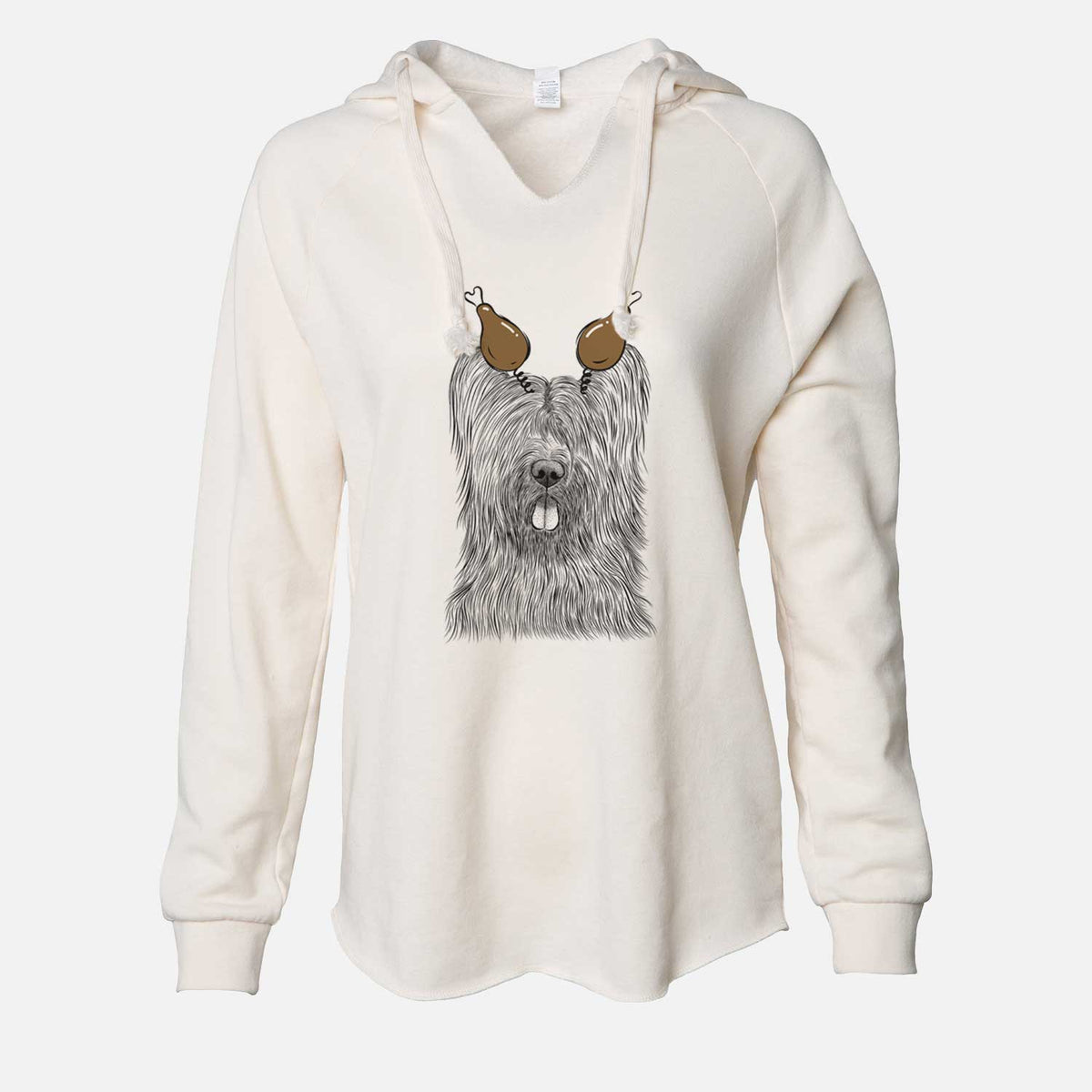 Thanksgiving Shay the Briard - Cali Wave Hooded Sweatshirt