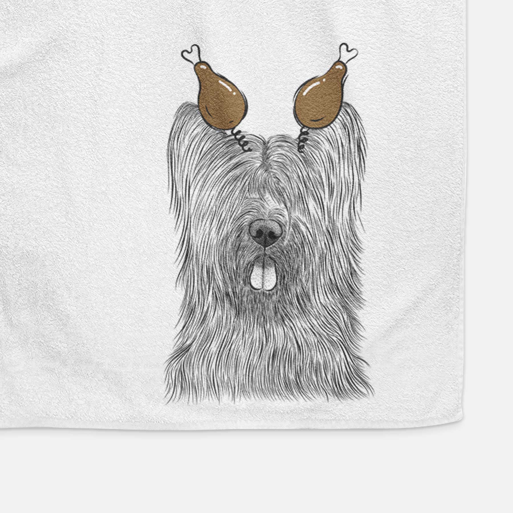 Shay the Briard Decorative Hand Towel