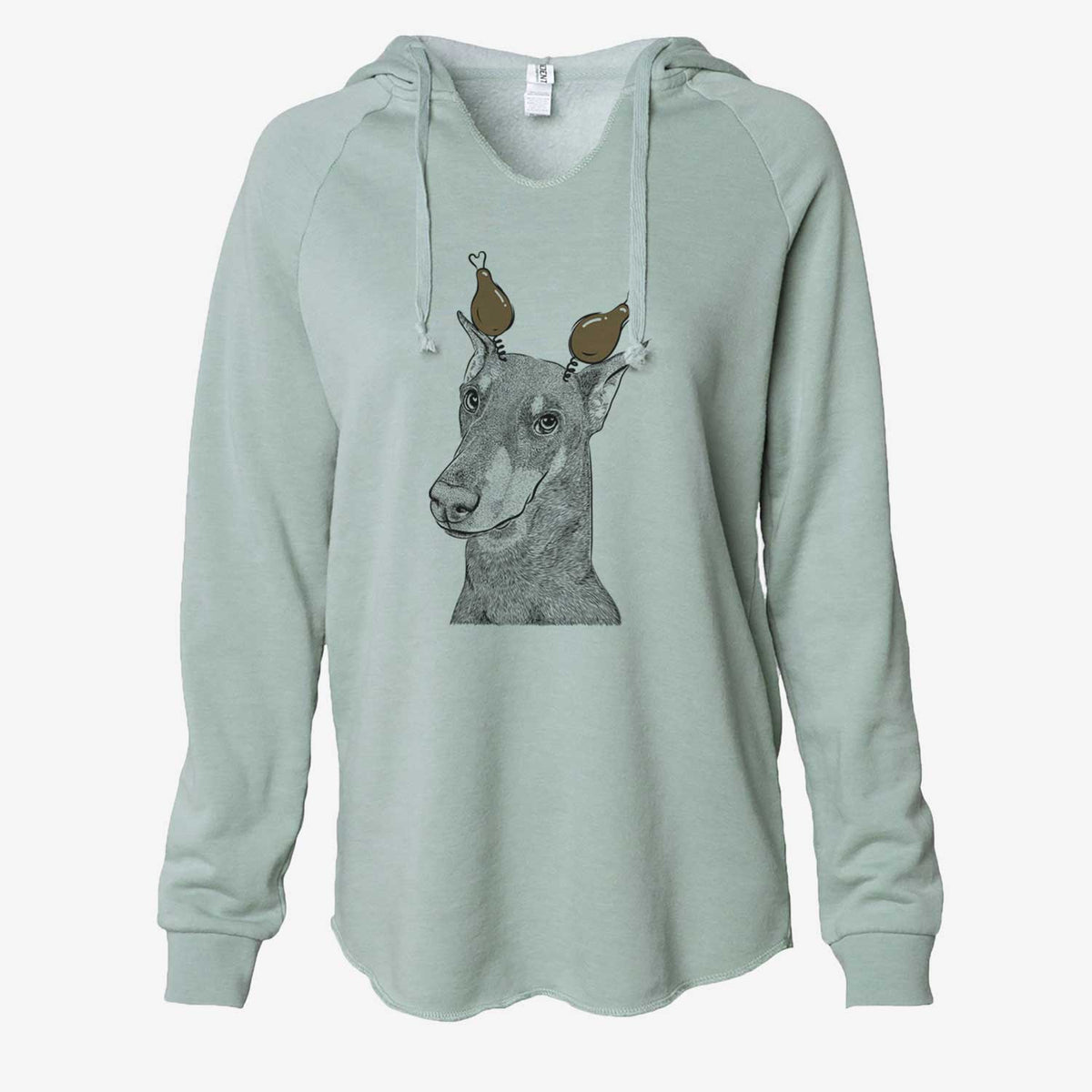 Thanksgiving Shelby the Doberman Pinscher - Cali Wave Hooded Sweatshirt