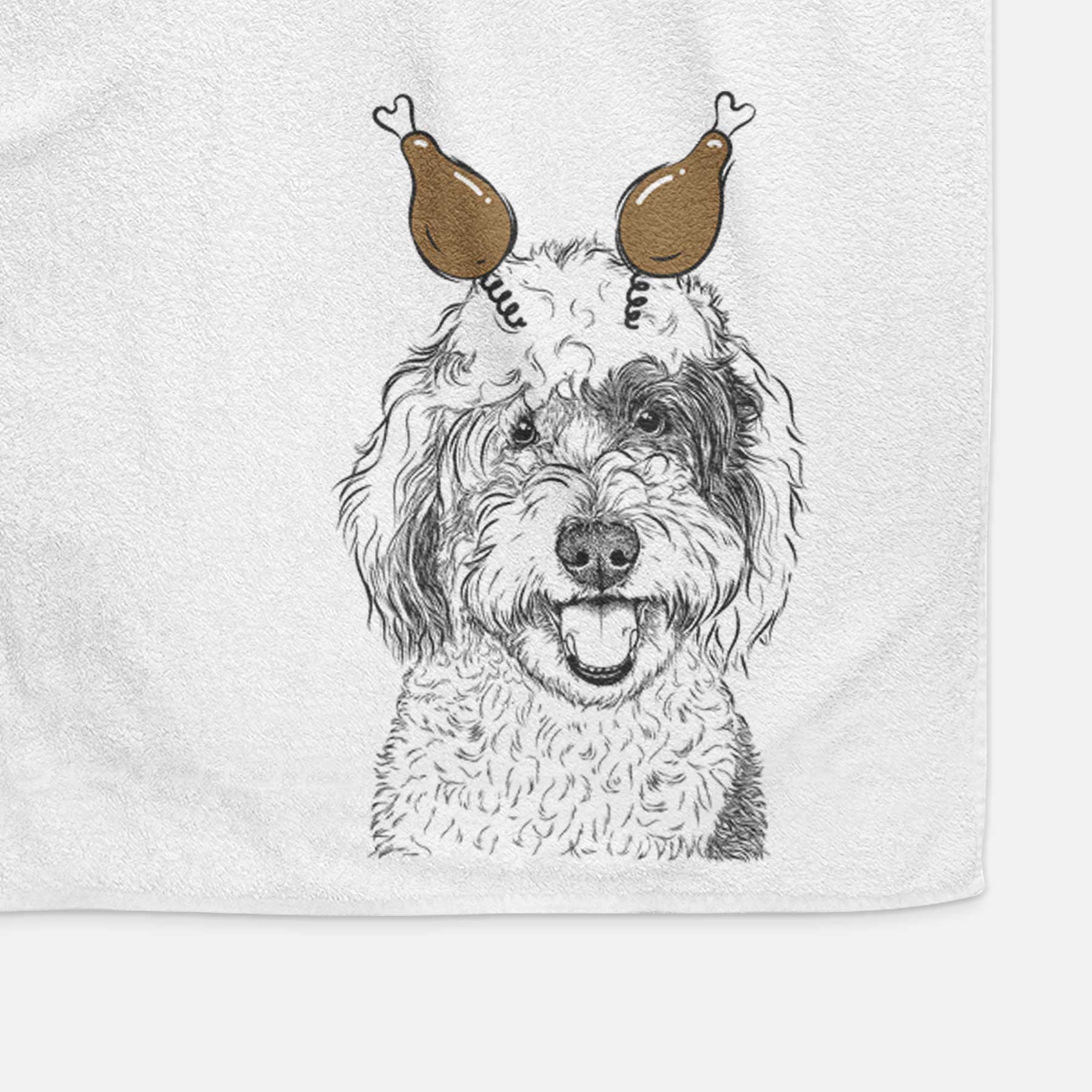 Sherlock the Sheepadoodle Decorative Hand Towel