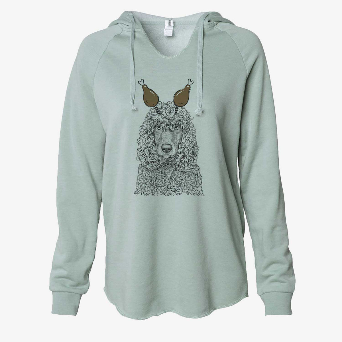 Thanksgiving Shilo the Irish Water Spaniel - Cali Wave Hooded Sweatshirt