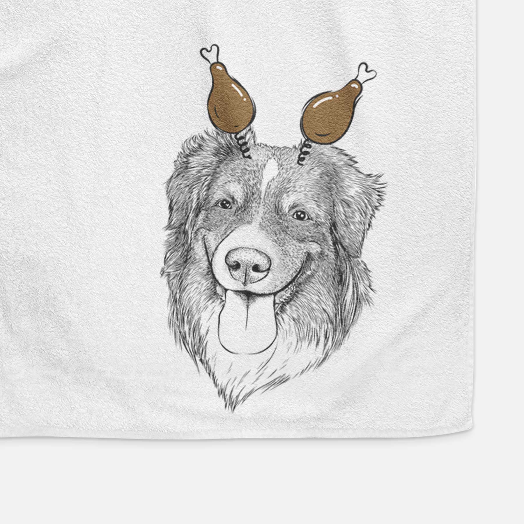 Siena the Australian Shepherd Decorative Hand Towel