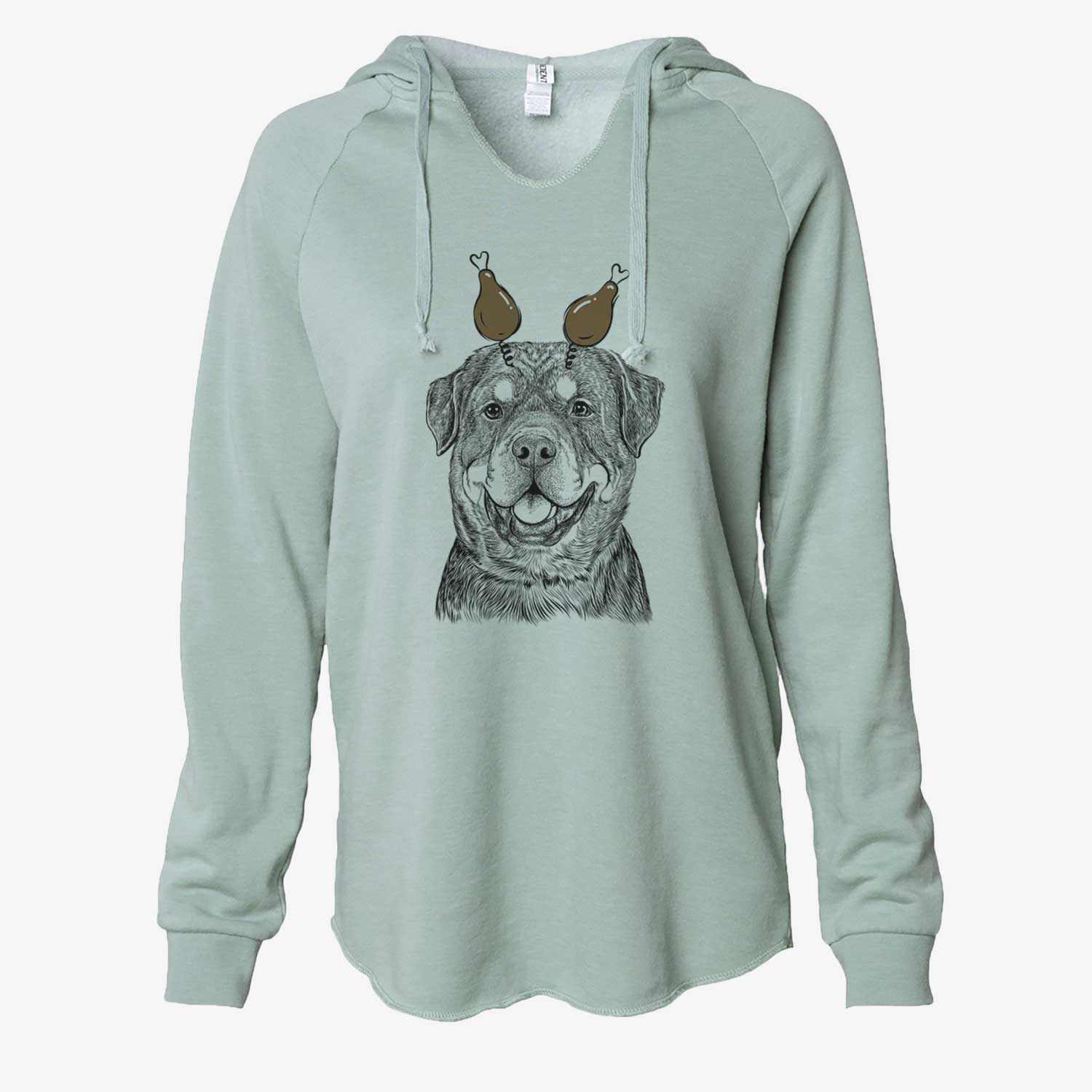 Thanksgiving Sig the Rottweiler - Cali Wave Hooded Sweatshirt