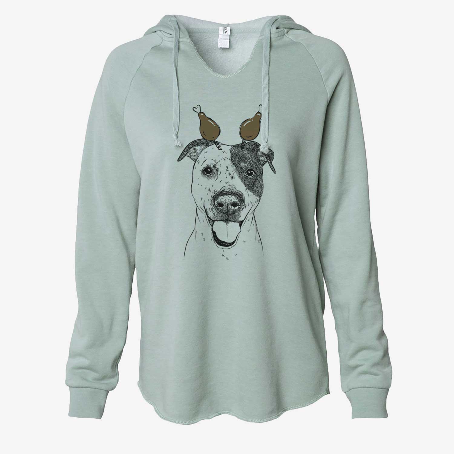 Thanksgiving Simon the Mixed Breed - Cali Wave Hooded Sweatshirt